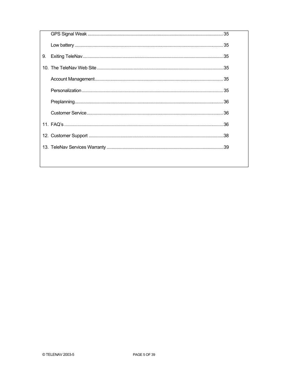 Telenav for Nextel Supported Devices: v2.2.5 for Motorola i830 User Manual | Page 5 / 39