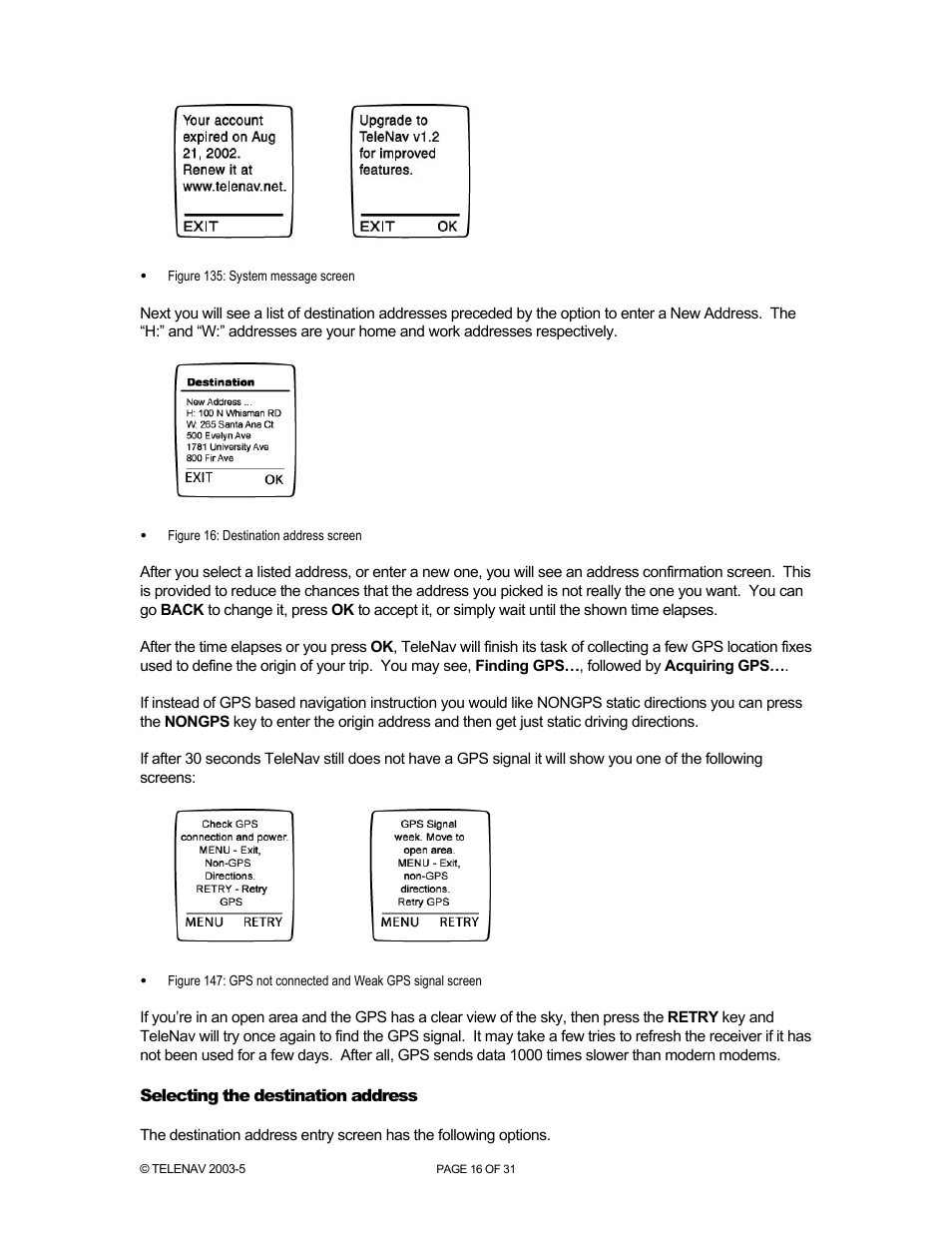 Telenav for Nextel Supported Devices: v2.0 for Motorola i88s, i58sr, i50sx, i55sr, i85s, i90c, i95cl User Manual | Page 16 / 31
