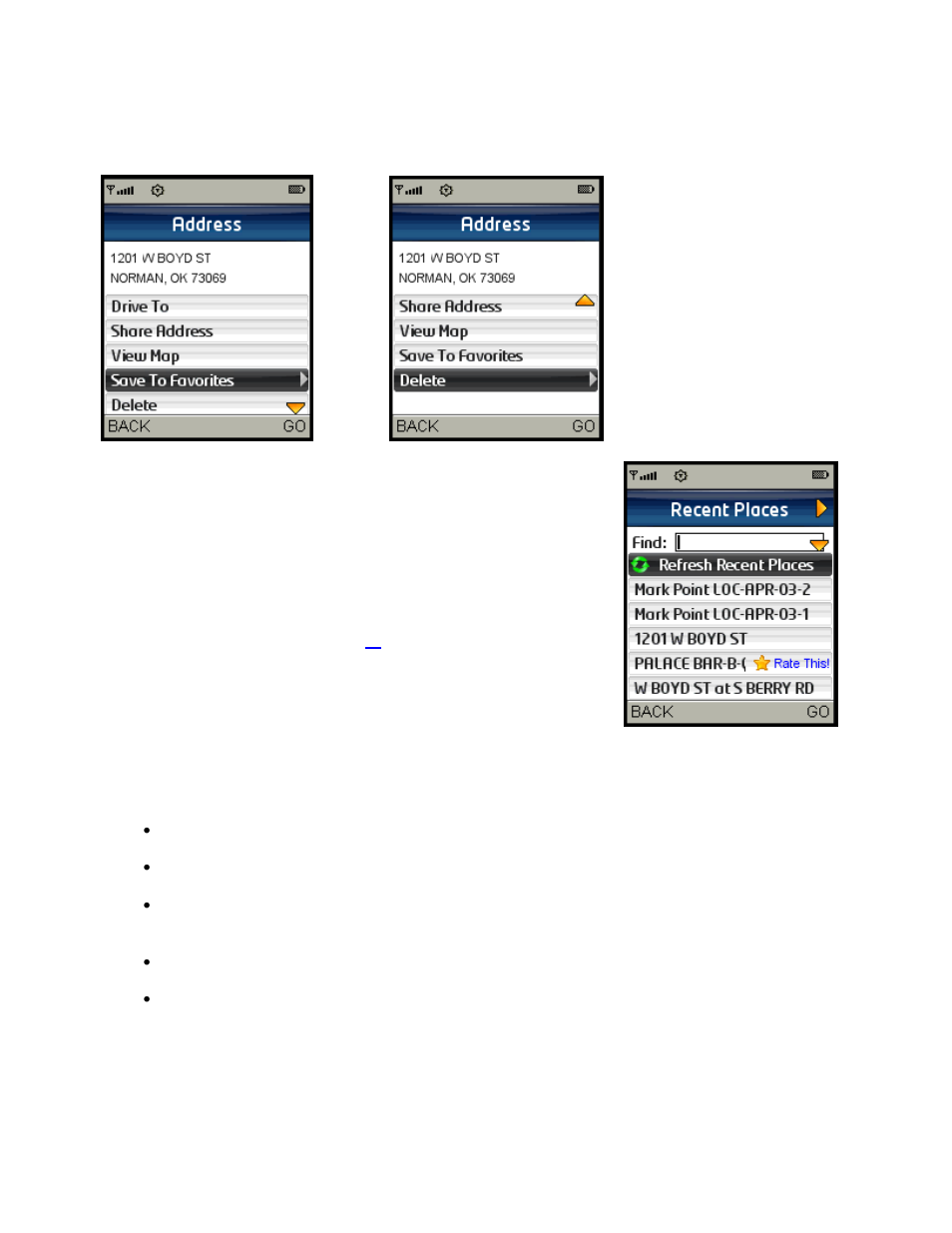 Telenav for Sprint Supported Devices: v5.2 for Samsung M500, M610; Sanyo M1, SCP-8400, Katana 6600 User Manual | Page 21 / 73