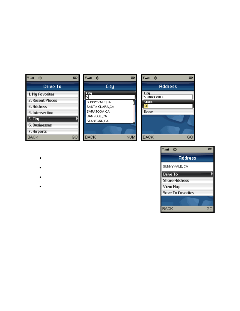 City, Businesses | Telenav for Sprint Supported Devices: v5.2 for Samsung M500, M610; Sanyo M1, SCP-8400, Katana 6600 User Manual | Page 26 / 73