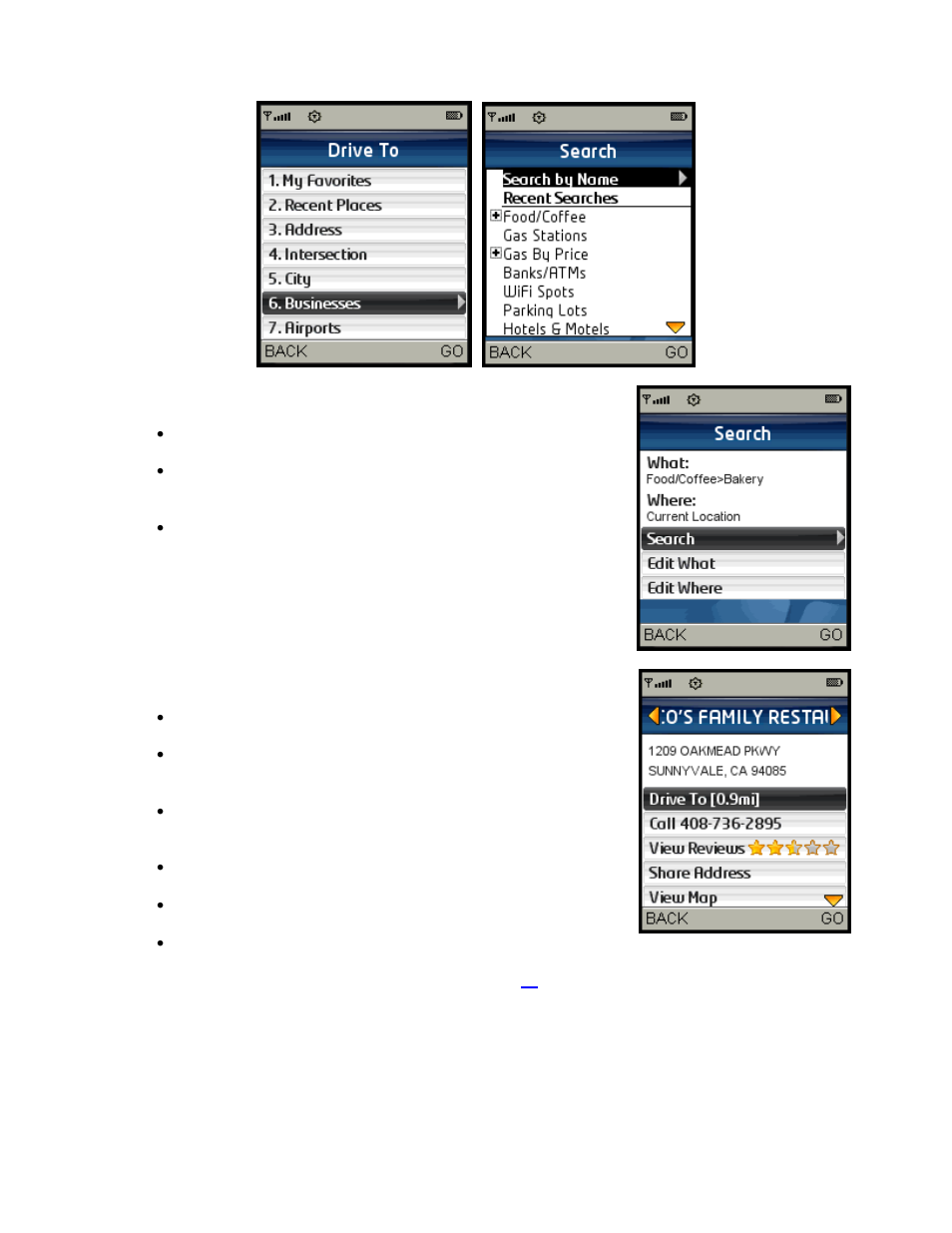 Telenav for Sprint Supported Devices: v5.2 for Samsung M500, M610; Sanyo M1, SCP-8400, Katana 6600 User Manual | Page 27 / 73