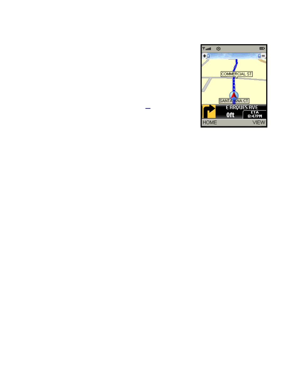 Initial driving directions, Gps origin refinement, Audible guidance tones | Miss a turn | Telenav for Sprint Supported Devices: v5.2 for Samsung M500, M610; Sanyo M1, SCP-8400, Katana 6600 User Manual | Page 29 / 73