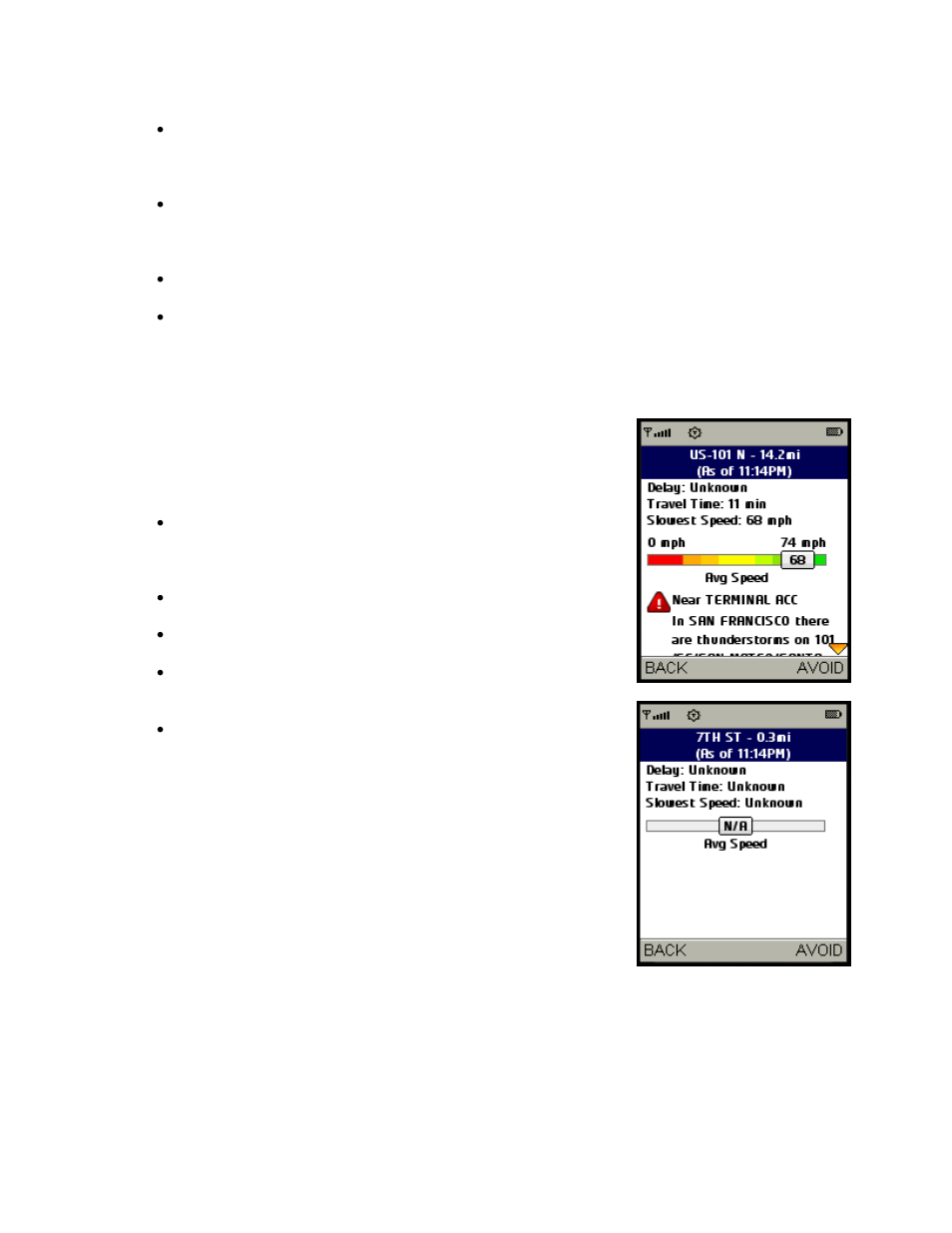 Telenav for Sprint Supported Devices: v5.2 for Samsung M500, M610; Sanyo M1, SCP-8400, Katana 6600 User Manual | Page 34 / 73
