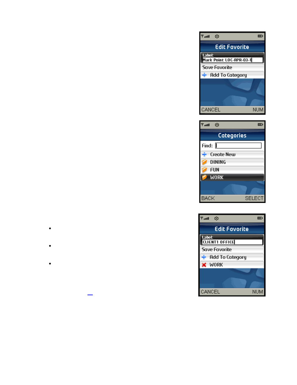 Add to category | Telenav for Sprint Supported Devices: v5.2 for Samsung M500, M610; Sanyo M1, SCP-8400, Katana 6600 User Manual | Page 51 / 73