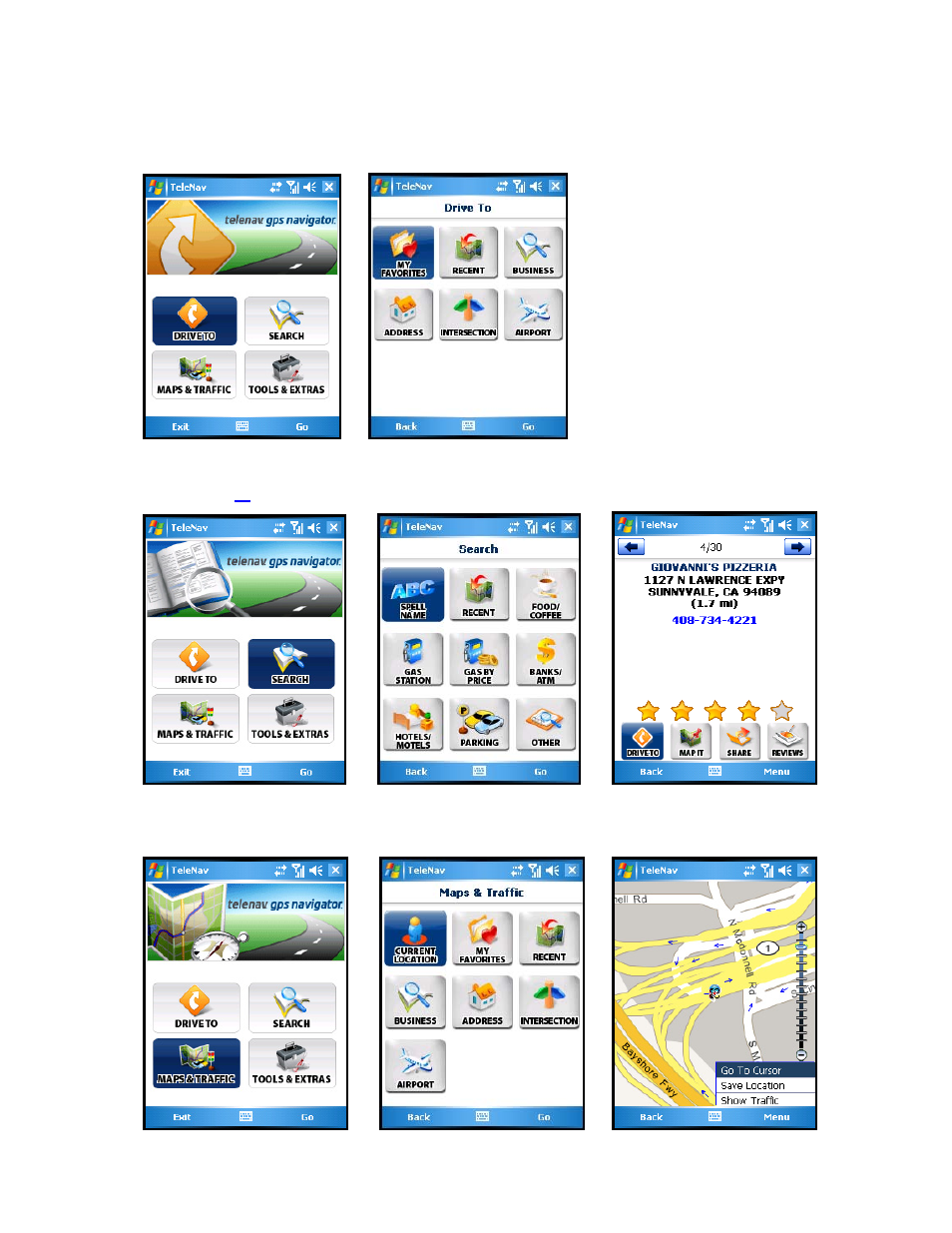 Telenav for Sprint Supported Devices: v5.2 for HTC Touch User Manual | Page 18 / 72