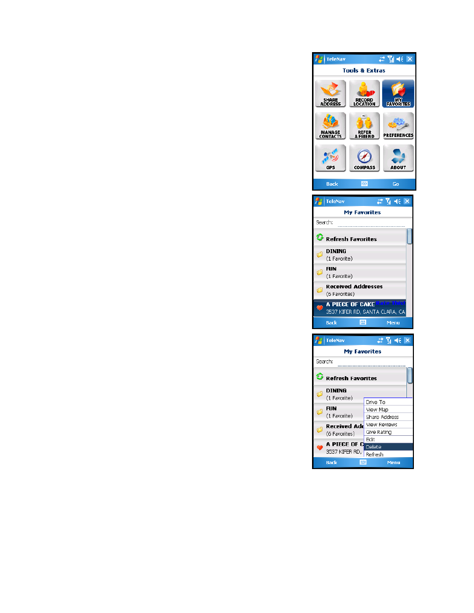 Telenav for Sprint Supported Devices: v5.2 for HTC Mogul User Manual | Page 51 / 71