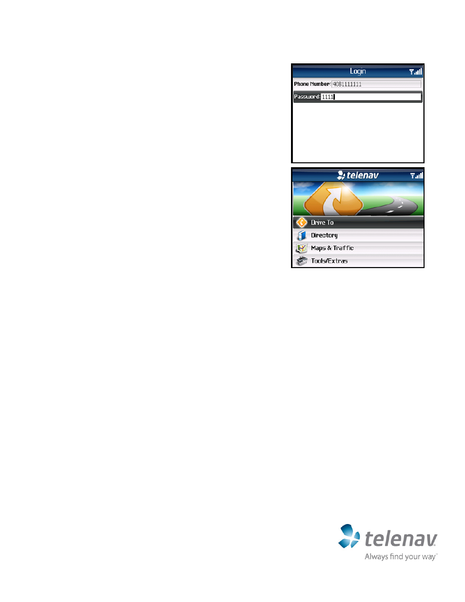 Telenav for Sprint Supported Devices: v5.1 for BlackBerry 7130, 8130, 8350i, 8703, 8830 Quick Start Guide User Manual | Page 3 / 3