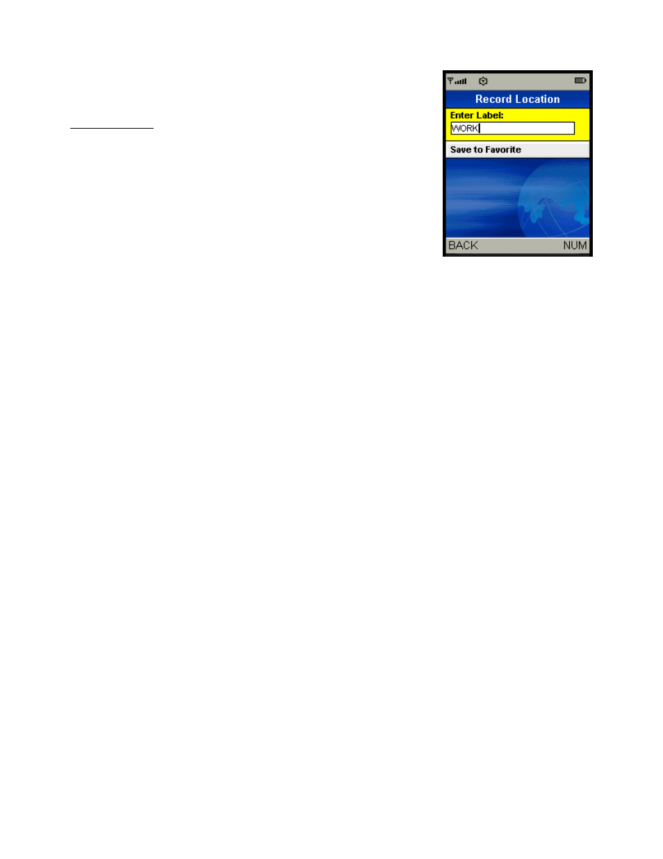 Record location | Telenav for Sprint Supported Devices: v5.1 for Sanyo Katana; Motorola RAZR, KRZR User Manual | Page 15 / 54