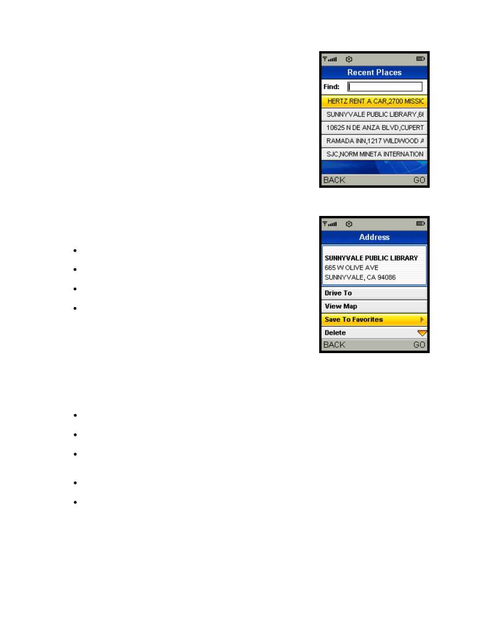 Telenav for Sprint Supported Devices: v5.1 for Sanyo Katana; Motorola RAZR, KRZR User Manual | Page 42 / 54