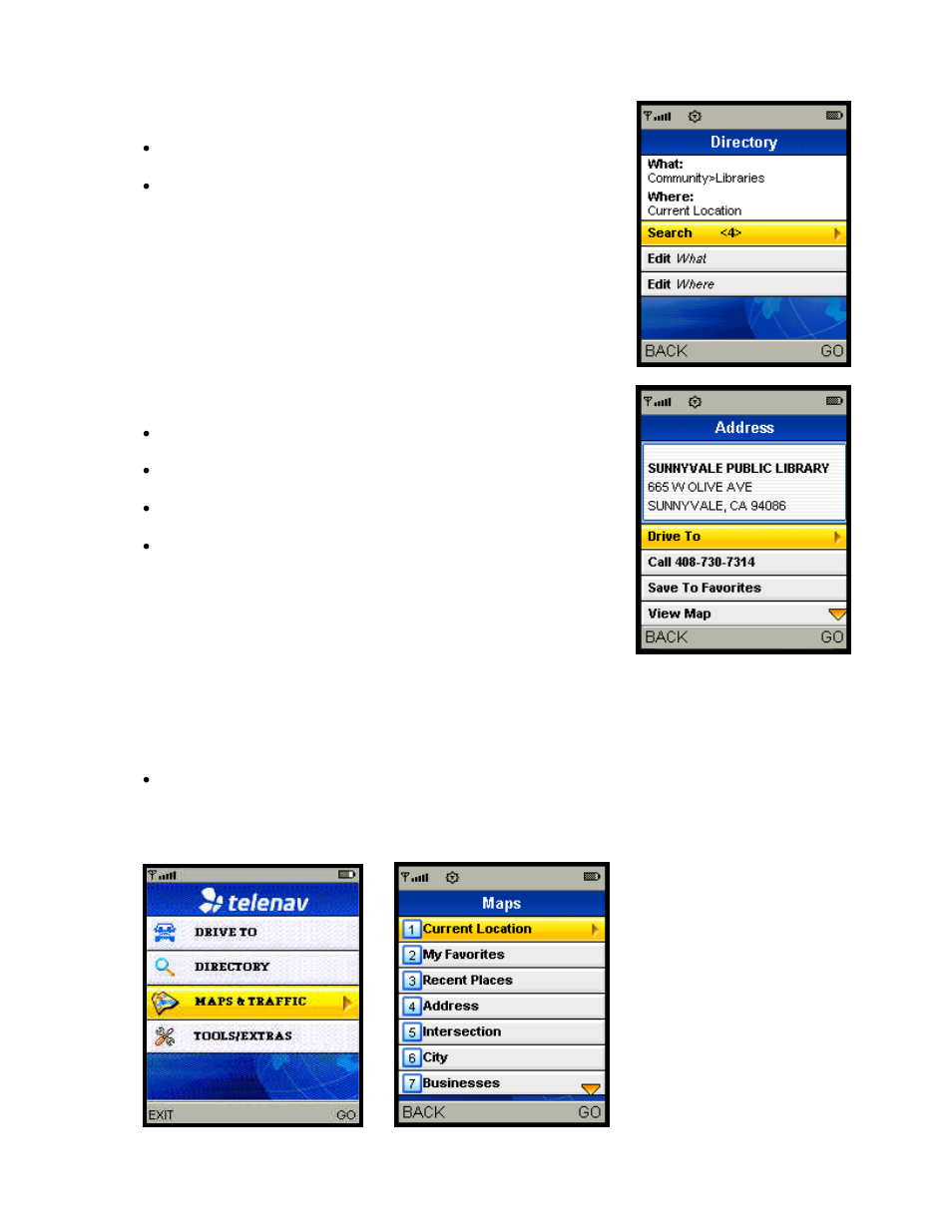 View maps & traffic, Mber | Telenav for Sprint Supported Devices: v5.1 for Sanyo Katana; Motorola RAZR, KRZR User Manual | Page 44 / 54