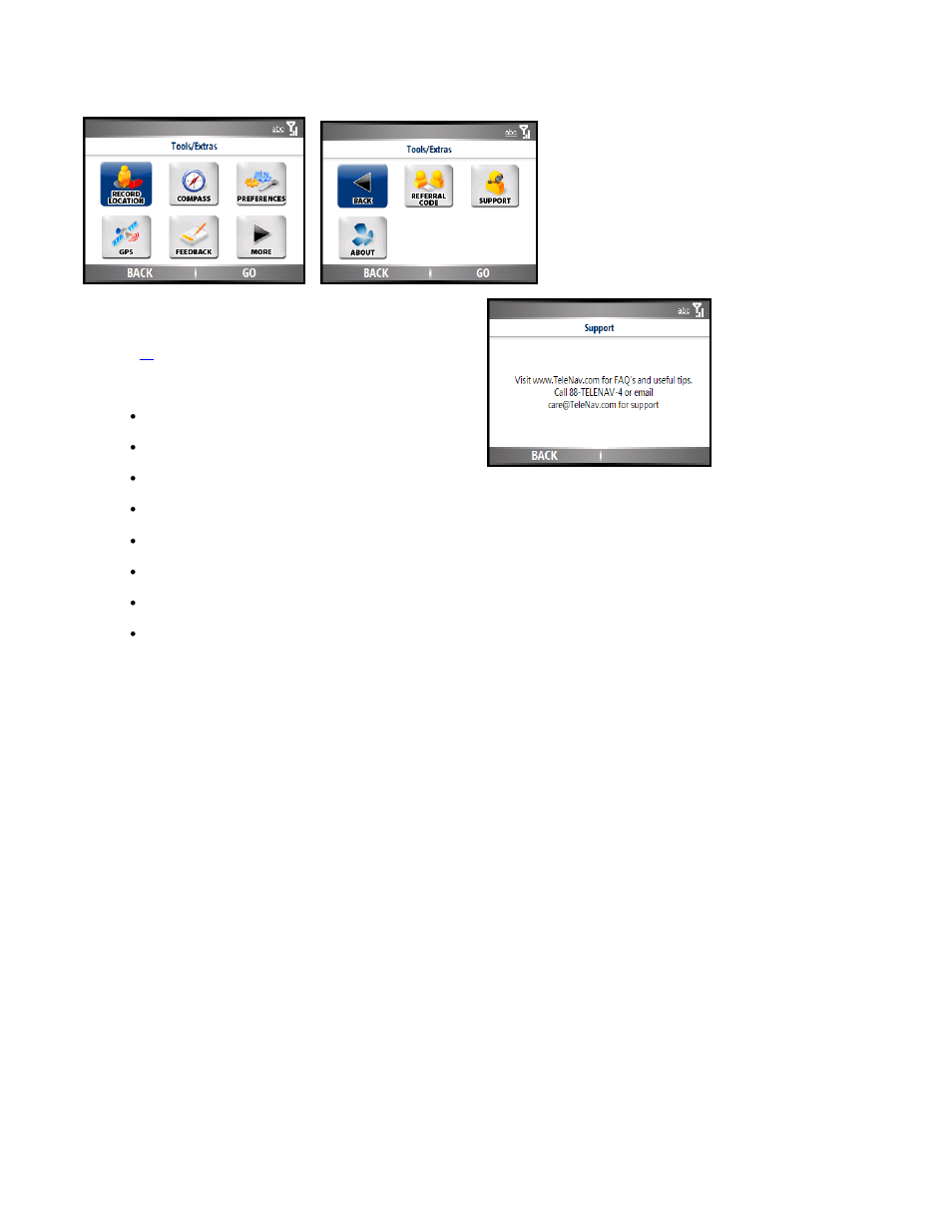 Telenav for Sprint Supported Devices: v5.0 for Motorola Q User Manual | Page 15 / 42