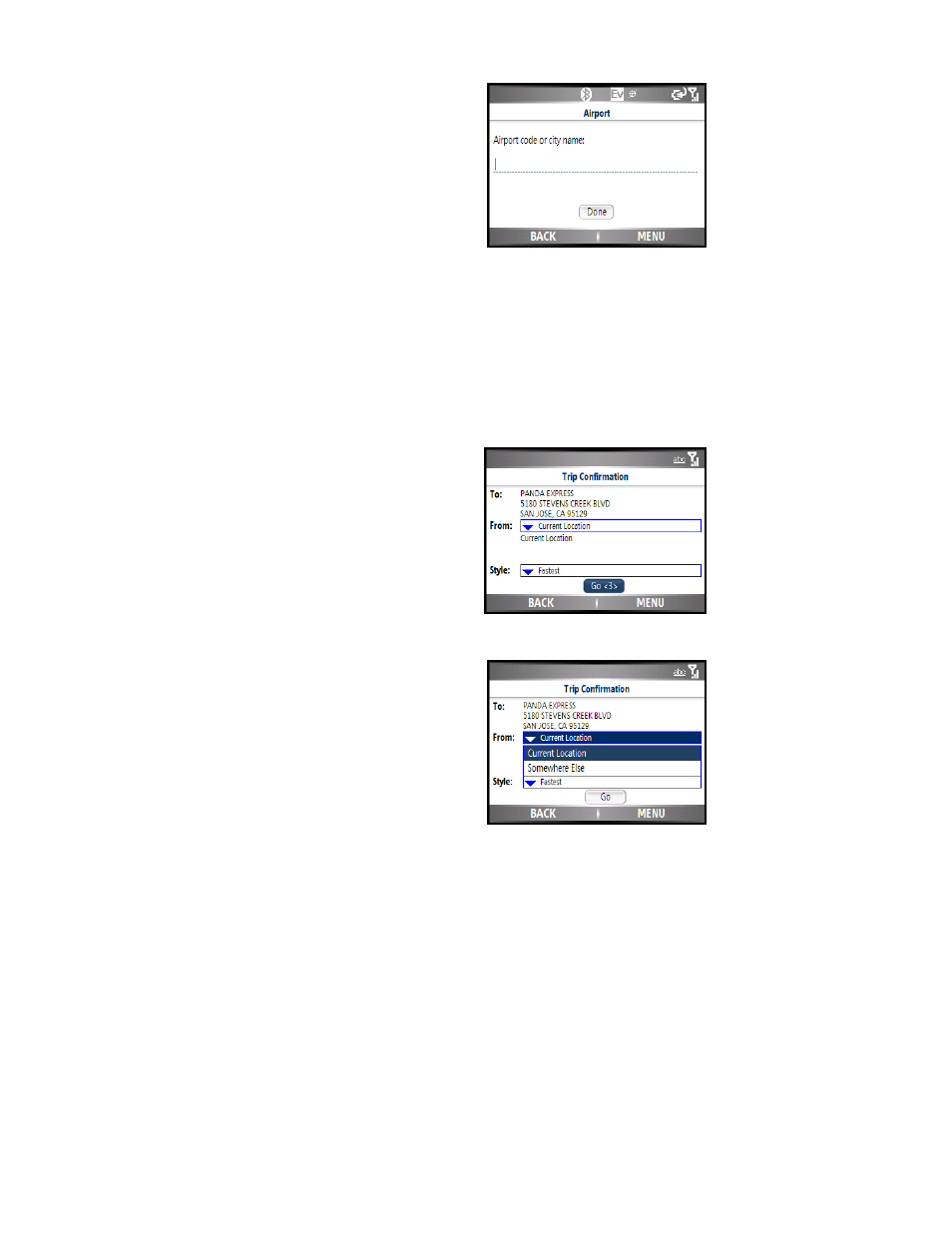 Airports | Telenav for Sprint Supported Devices: v5.0 for Motorola Q User Manual | Page 25 / 42