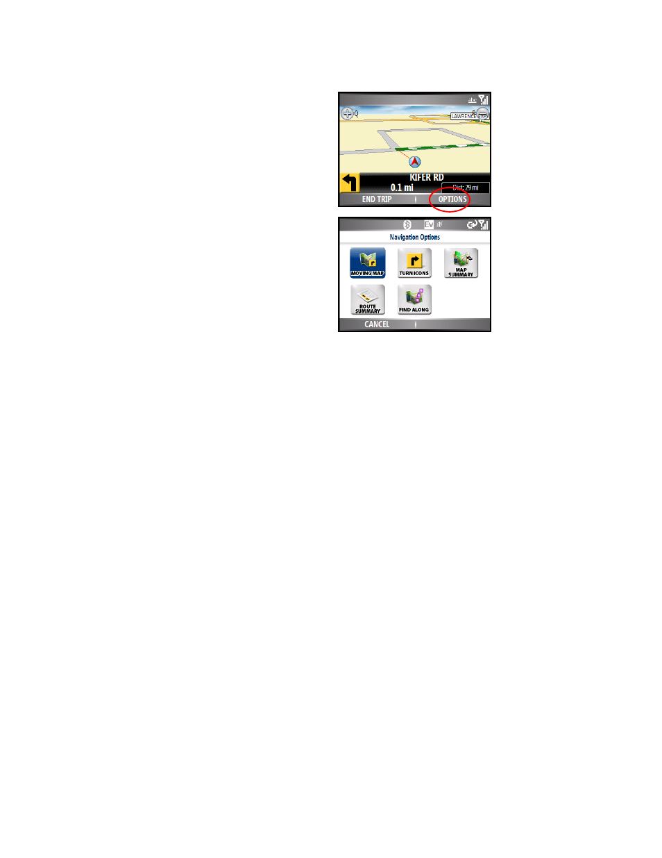 Telenav for Sprint Supported Devices: v5.0 for Motorola Q User Manual | Page 28 / 42