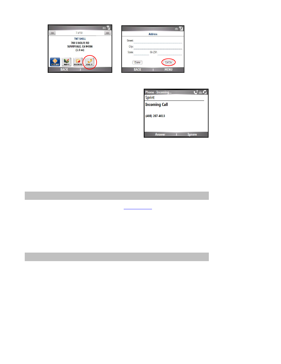 Taking an incoming call, Interruption of other services, Change your pin number | Exit the telenav gps navigator application | Telenav for Sprint Supported Devices: v5.0 for Motorola Q User Manual | Page 37 / 42