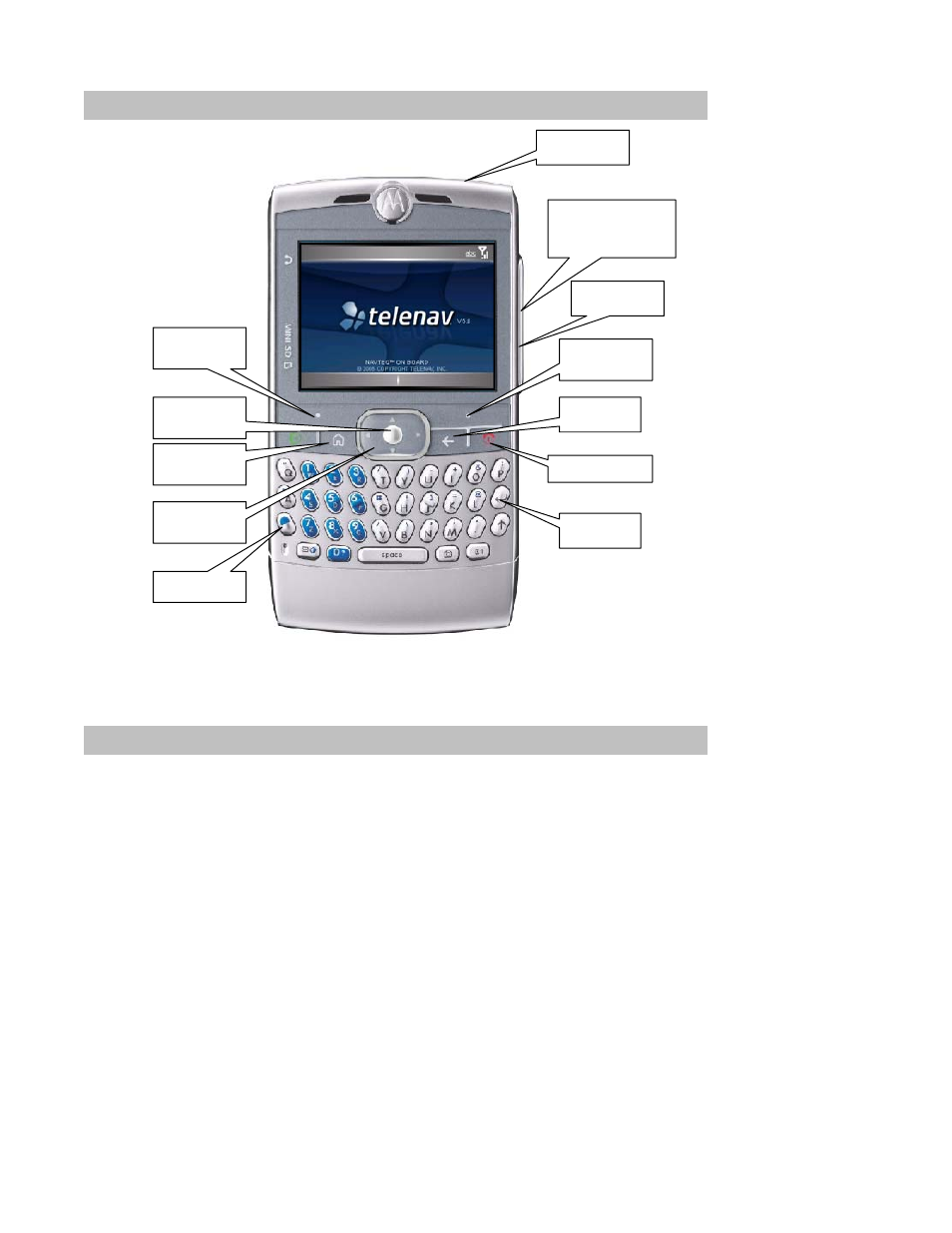 The phone controls, Installing the telenav gps navigator application | Telenav for Sprint Supported Devices: v5.0 for Motorola Q User Manual | Page 6 / 42