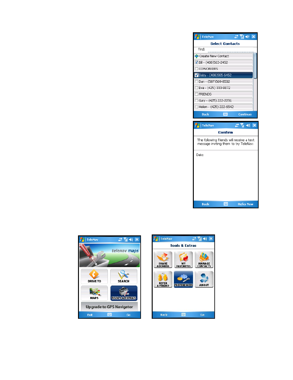 Preferences | Telenav for AT&T Supported Devices: v2.0 for Windows Mobile; HTC 8525, 8925; Samsung BlackJack 2 Users Guide User Manual | Page 47 / 57
