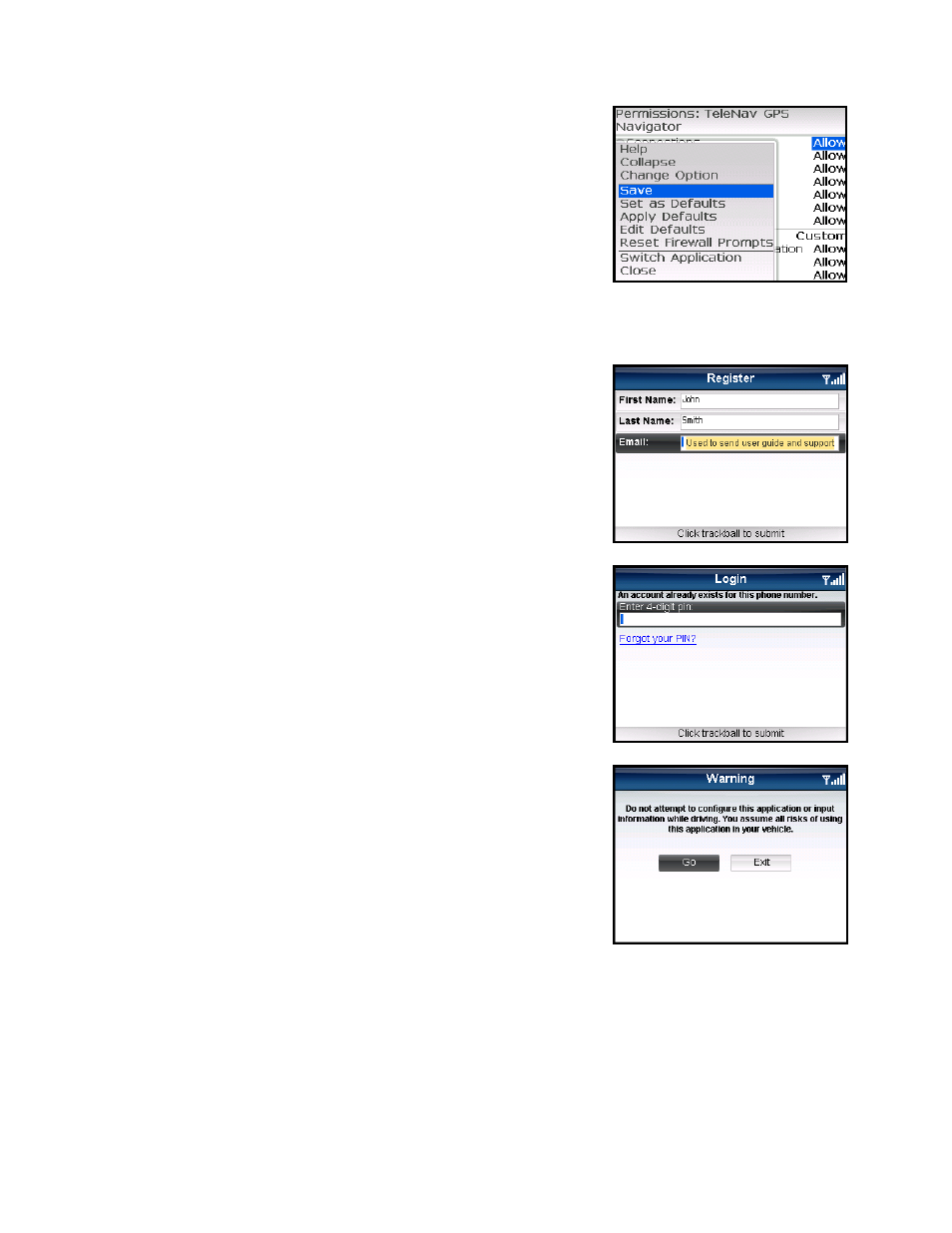 Registration | Telenav for AT&T Supported Devices: v5.5 for BlackBerry smartphones User Manual | Page 12 / 67
