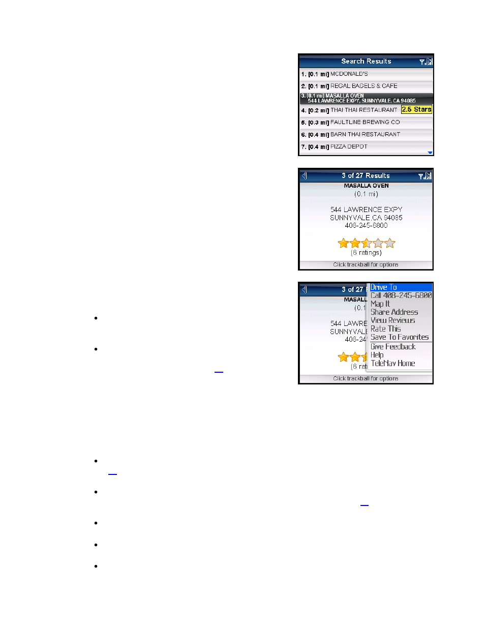 Telenav for AT&T Supported Devices: v5.5 for BlackBerry smartphones User Manual | Page 38 / 67