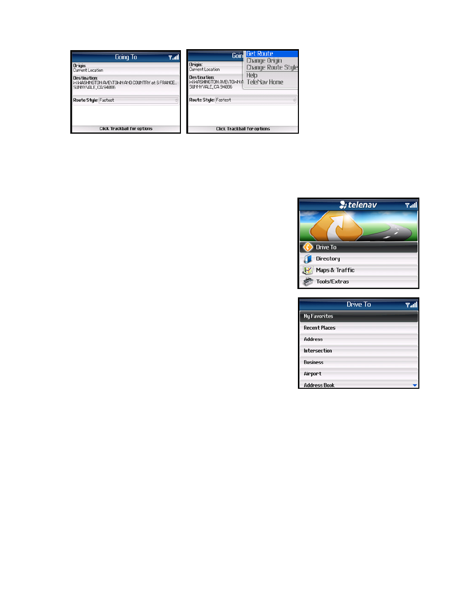 Telenav for AT&T Supported Devices: v5.1 for BlackBerry 8100, 8300, 8310, 8700, 8800 User Manual | Page 16 / 51