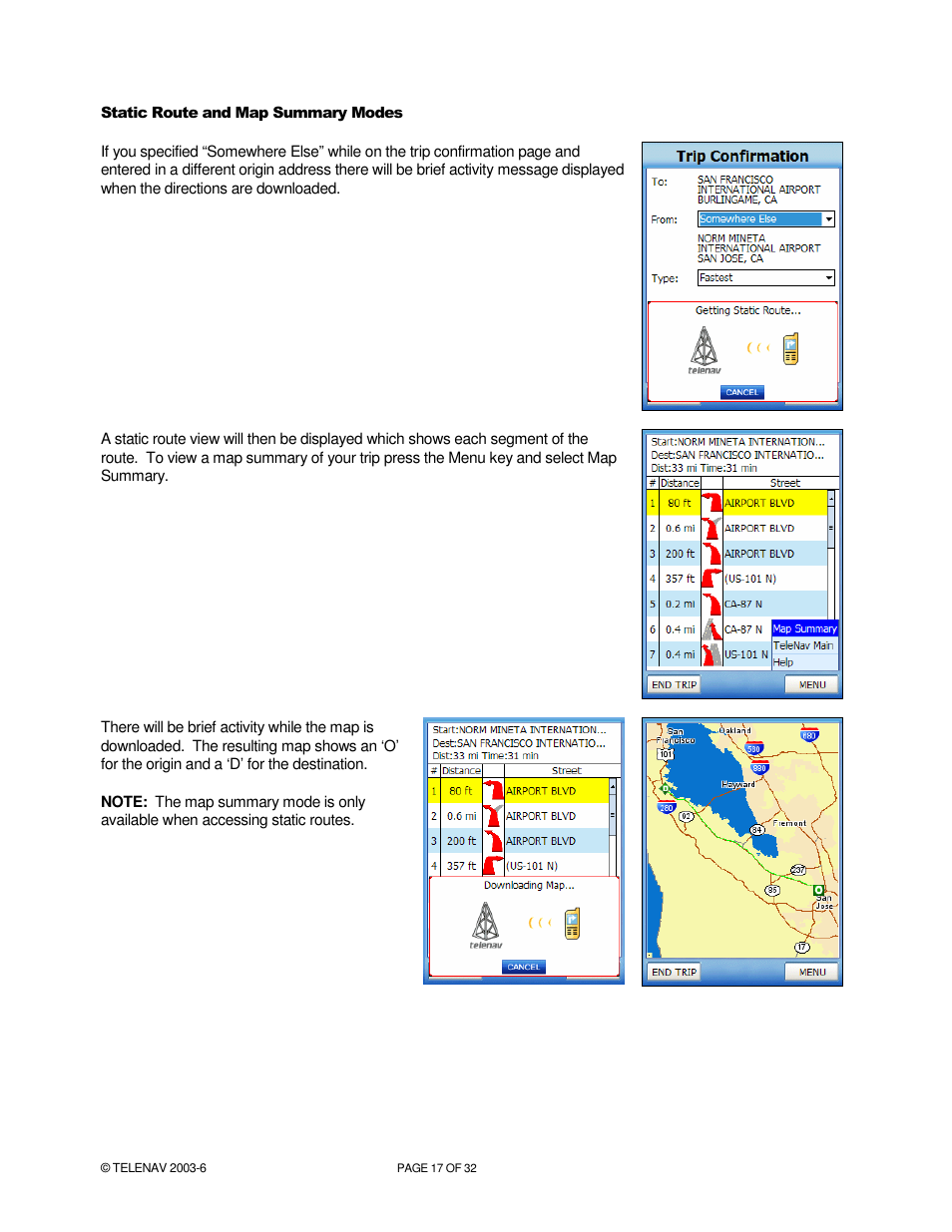 Telenav for AT&T Supported Devices: v4.1 for AT&T 8125, 8525 Users Guide User Manual | Page 17 / 32