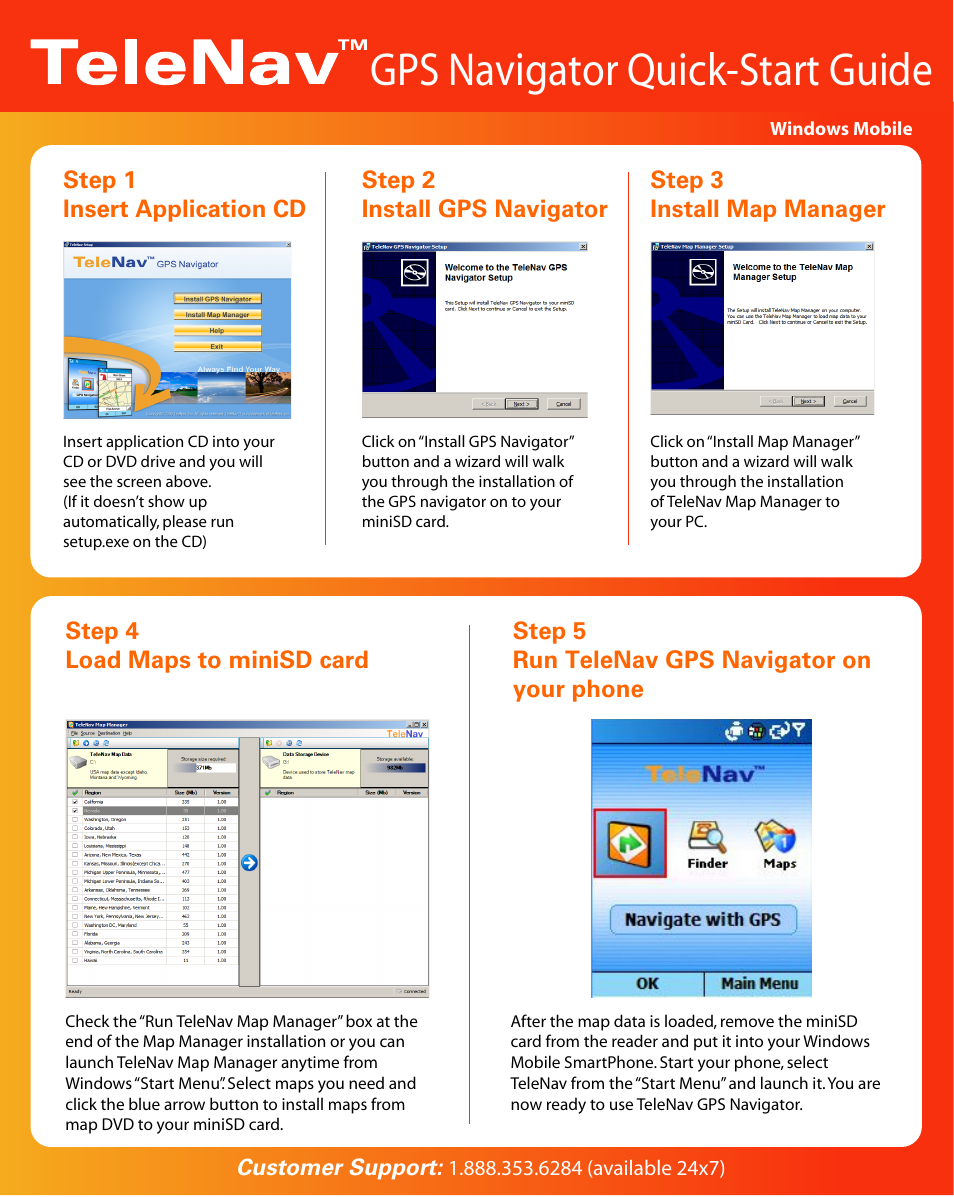 Telenav for AT&T Supported Devices: v4.0 for Audiovox SMT-5600 User Manual | 1 page