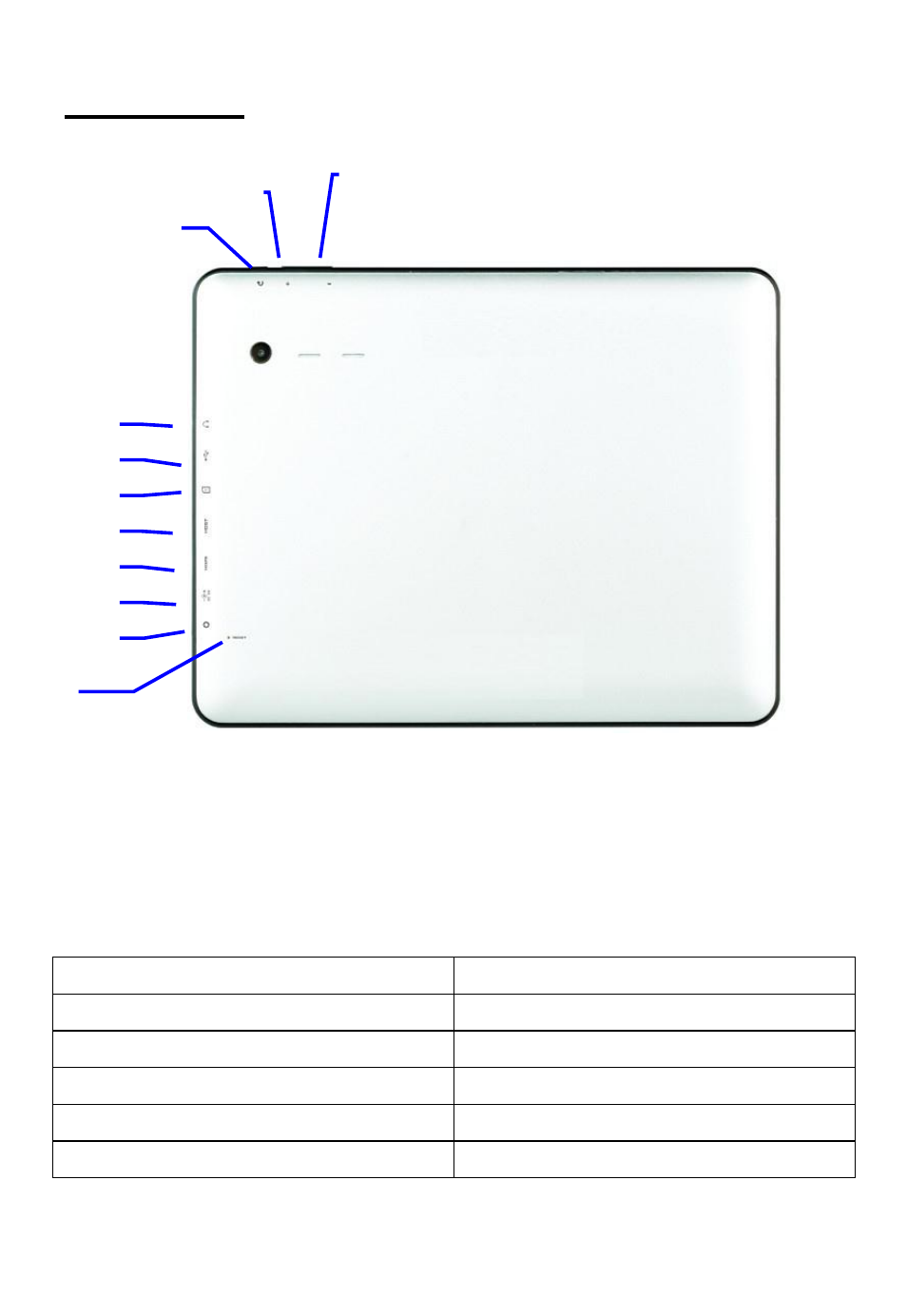 Tablet parts | Tivax MiTraveler 970 User Manual | Page 4 / 13