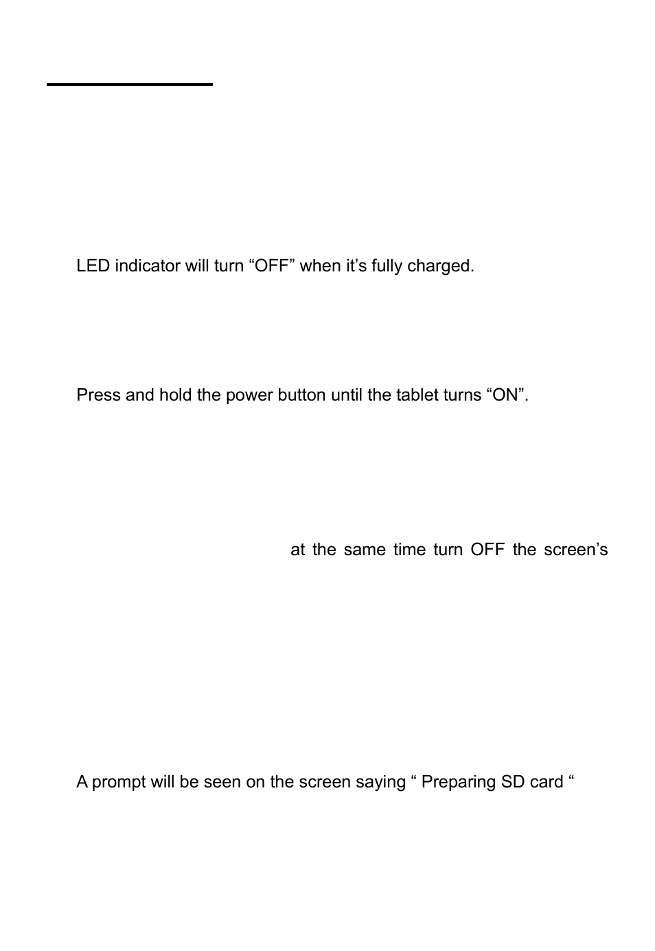 Getting started | Tivax MiTraveler 7D-4A User Manual | Page 6 / 17