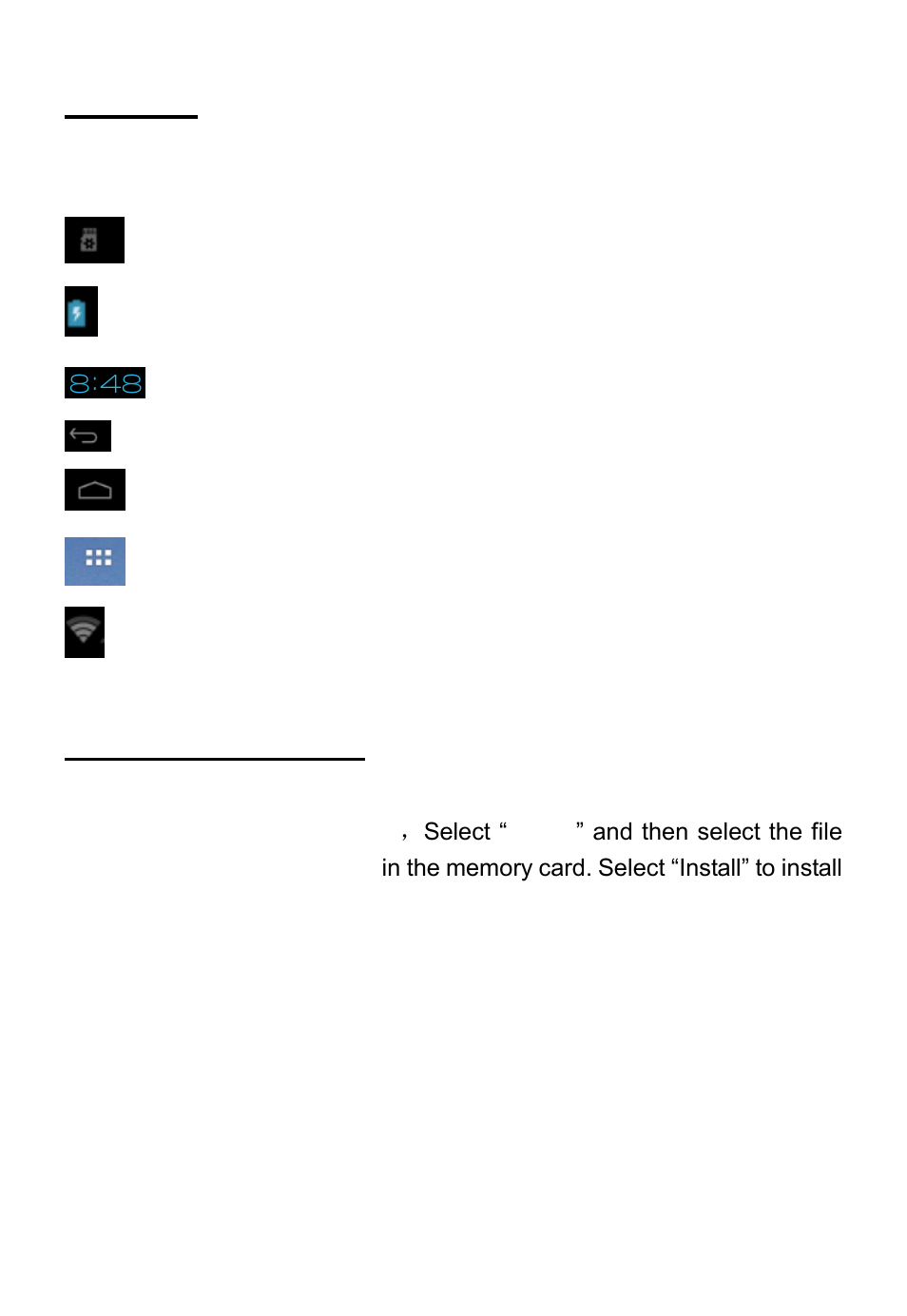 Task bar, Install and uninstall | Tivax MiTraveler 7D-16 User Manual | Page 9 / 12