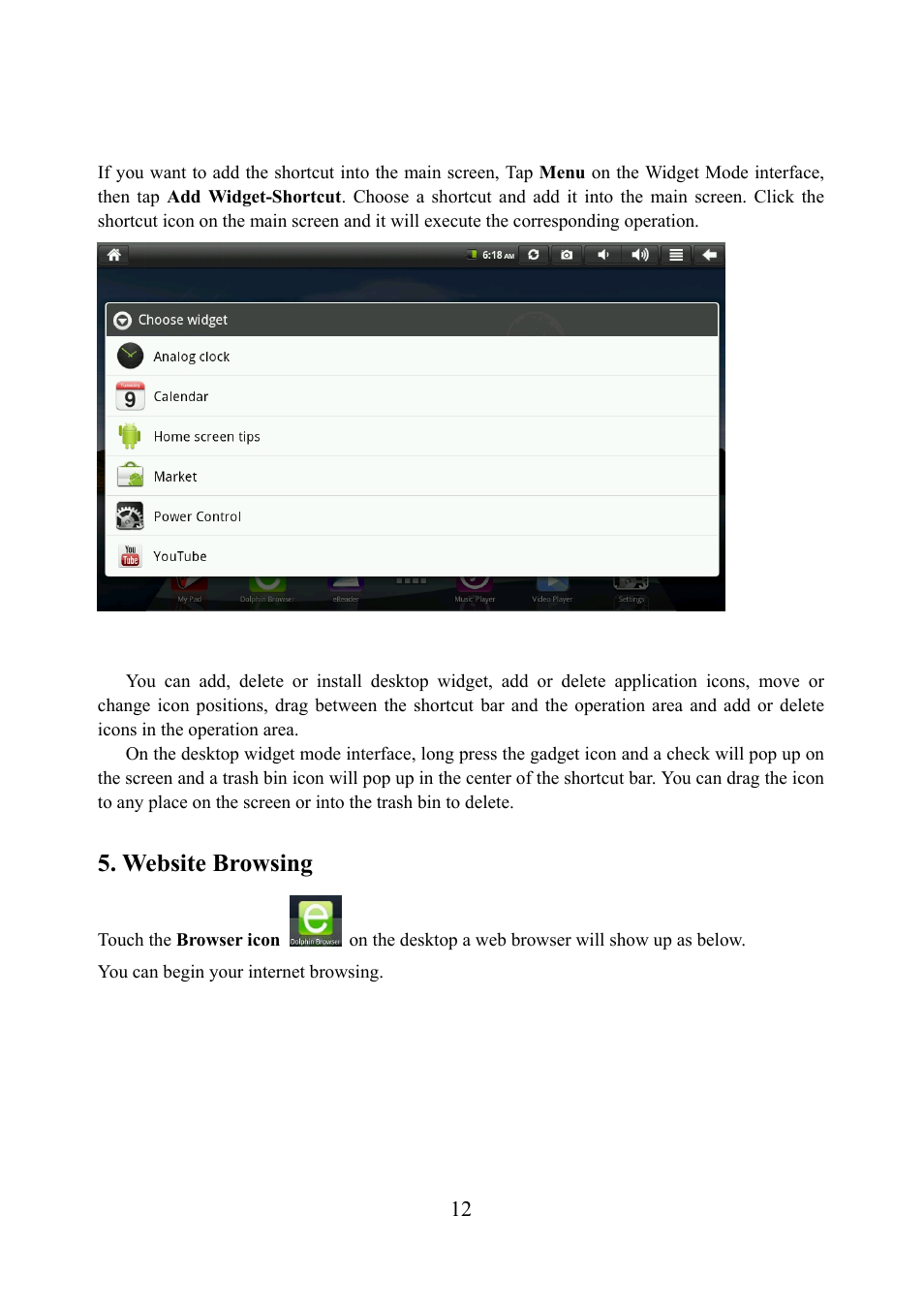 Website browsing | Tivax MiTraveler 10R User Manual | Page 13 / 29