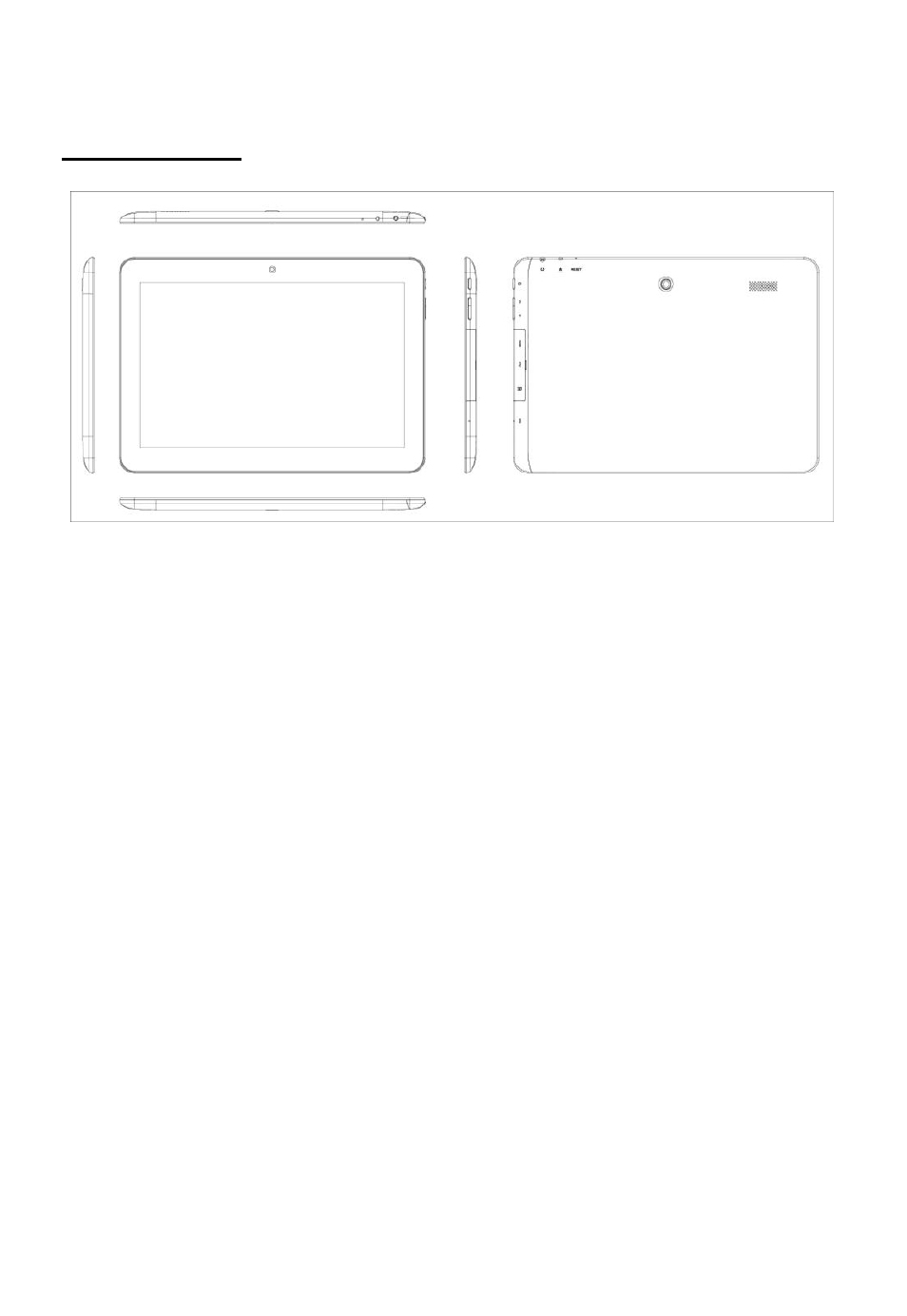 Tablet parts | Tivax MiTraveler 10Q-8 User Manual | Page 5 / 20