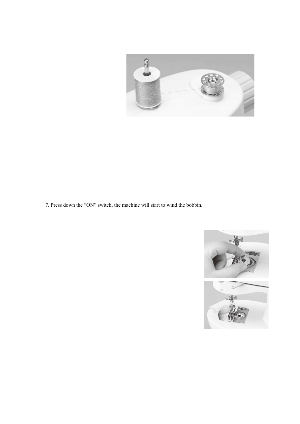 Bobbin winding and insertion | Tivax LSS-338 User Manual | Page 6 / 12