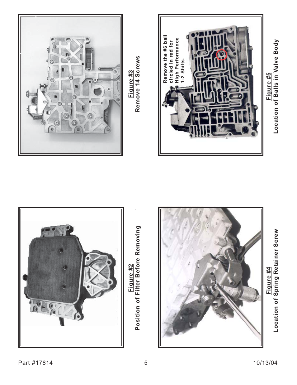 Turbo Action 17814 CHEETAH Power Shifts Valve Body Kit, 78-91 Torqueflite 727, 904, 998 & 999 User Manual | Page 5 / 8