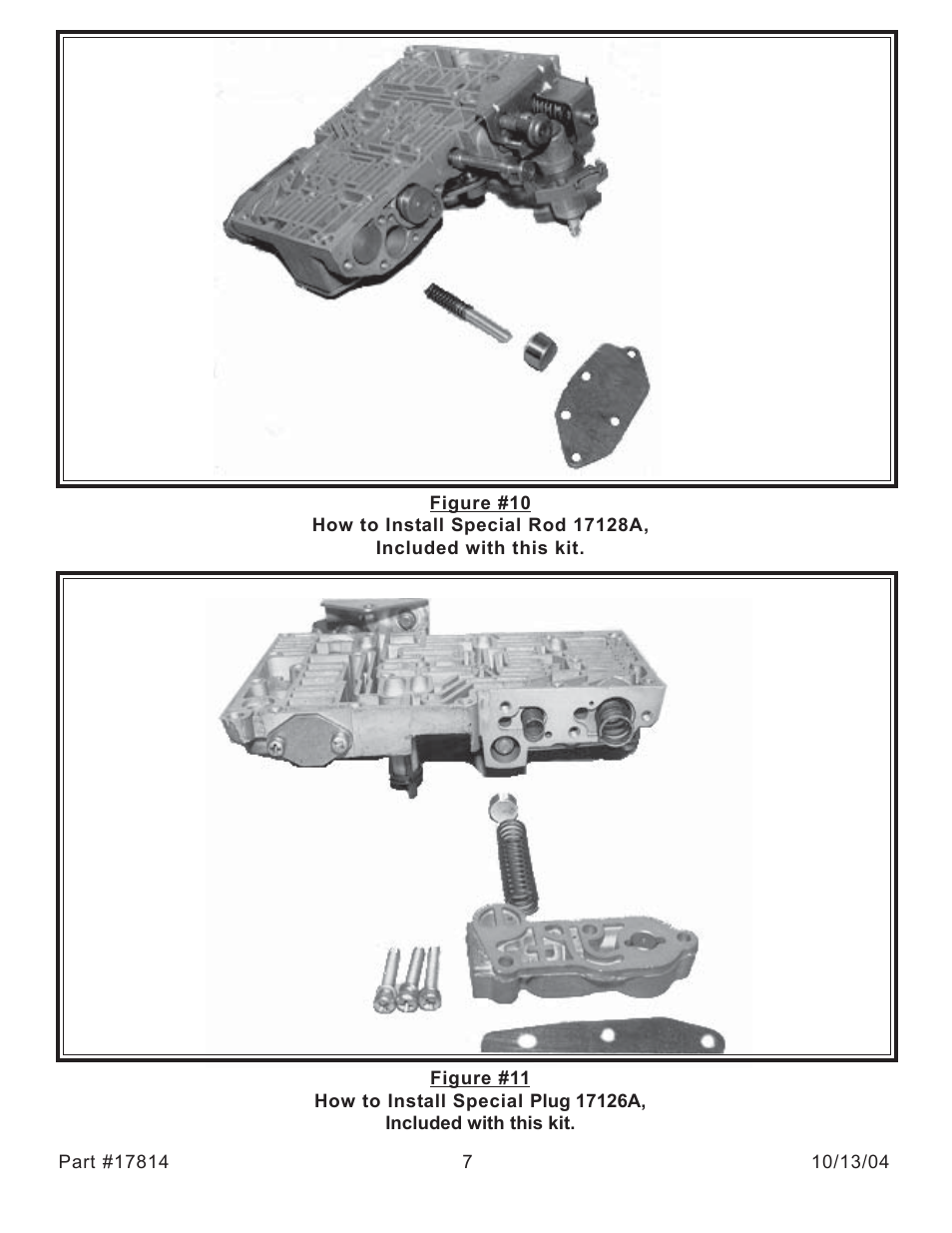 Turbo Action 17814 CHEETAH Power Shifts Valve Body Kit, 78-91 Torqueflite 727, 904, 998 & 999 User Manual | Page 7 / 8