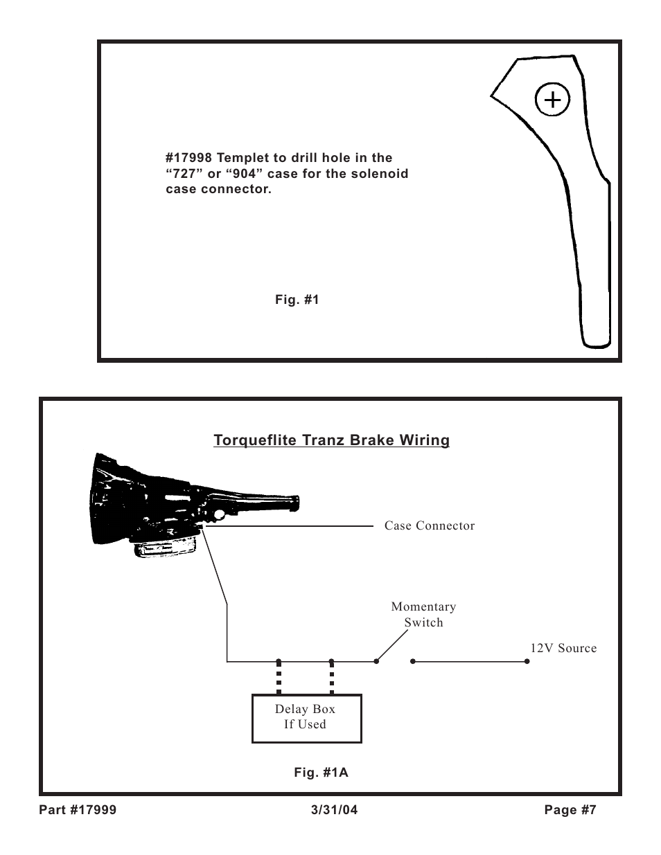 Turbo Action 17999 Torqueflite 727, 904, 998 & 999 Tranz Brake (PRN123) User Manual | Page 7 / 12