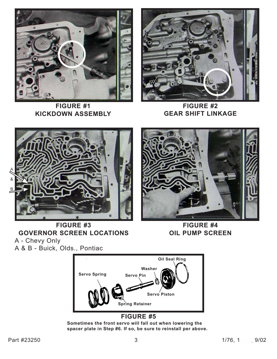 Turbo Action 23250 Turbo Hydro 350 Street Manual/Automatic Valve Body (PRN321) User Manual | Page 3 / 6