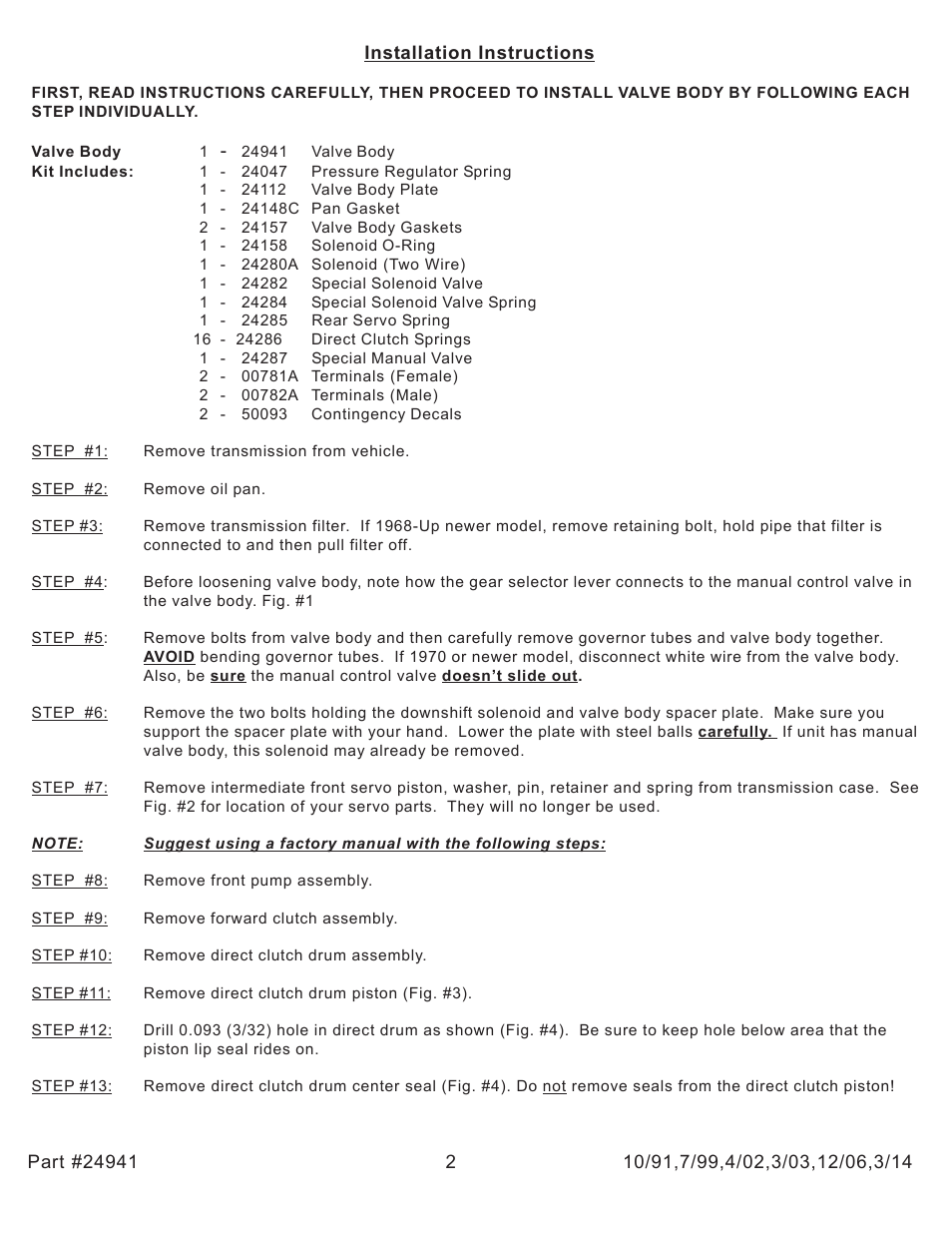 Turbo Action 24941 Turbo Hydro 400 Tranz Brake (PRN123) User Manual | Page 2 / 8