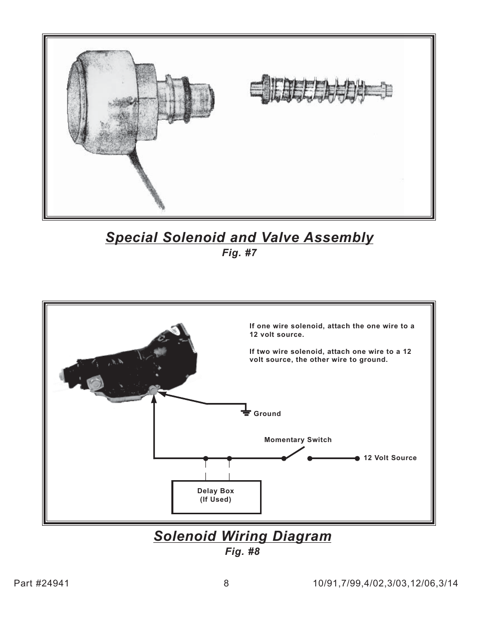 Special solenoid and valve assembly, Solenoid wiring diagram | Turbo Action 24941 Turbo Hydro 400 Tranz Brake (PRN123) User Manual | Page 8 / 8
