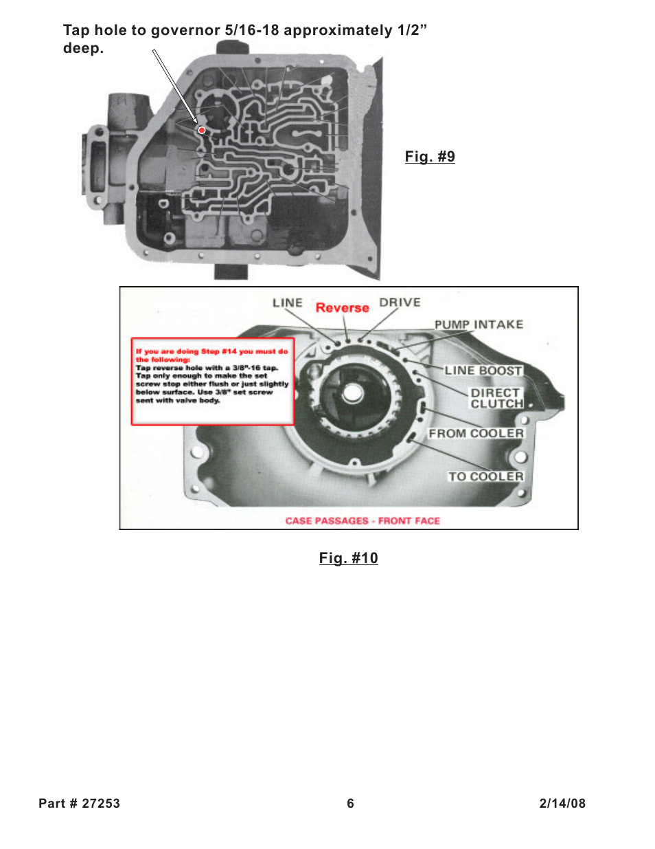 Turbo Action 27253 Turbo Hydro 200 Manual Valve Body (PRN321) User Manual | Page 6 / 6