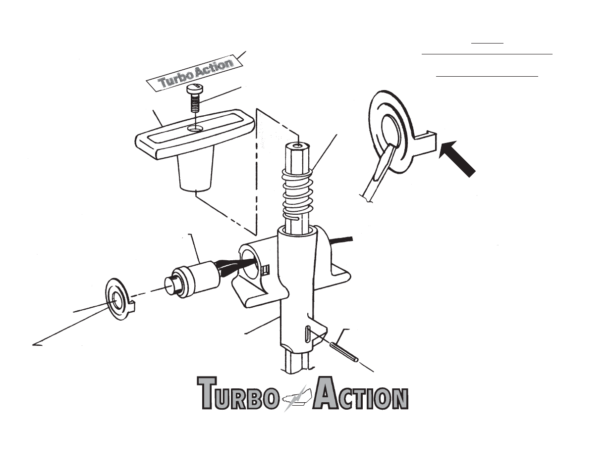 Switch retainer (see view a) | Turbo Action 70002B CHEETAH SCS Shfter User Manual | Page 11 / 12