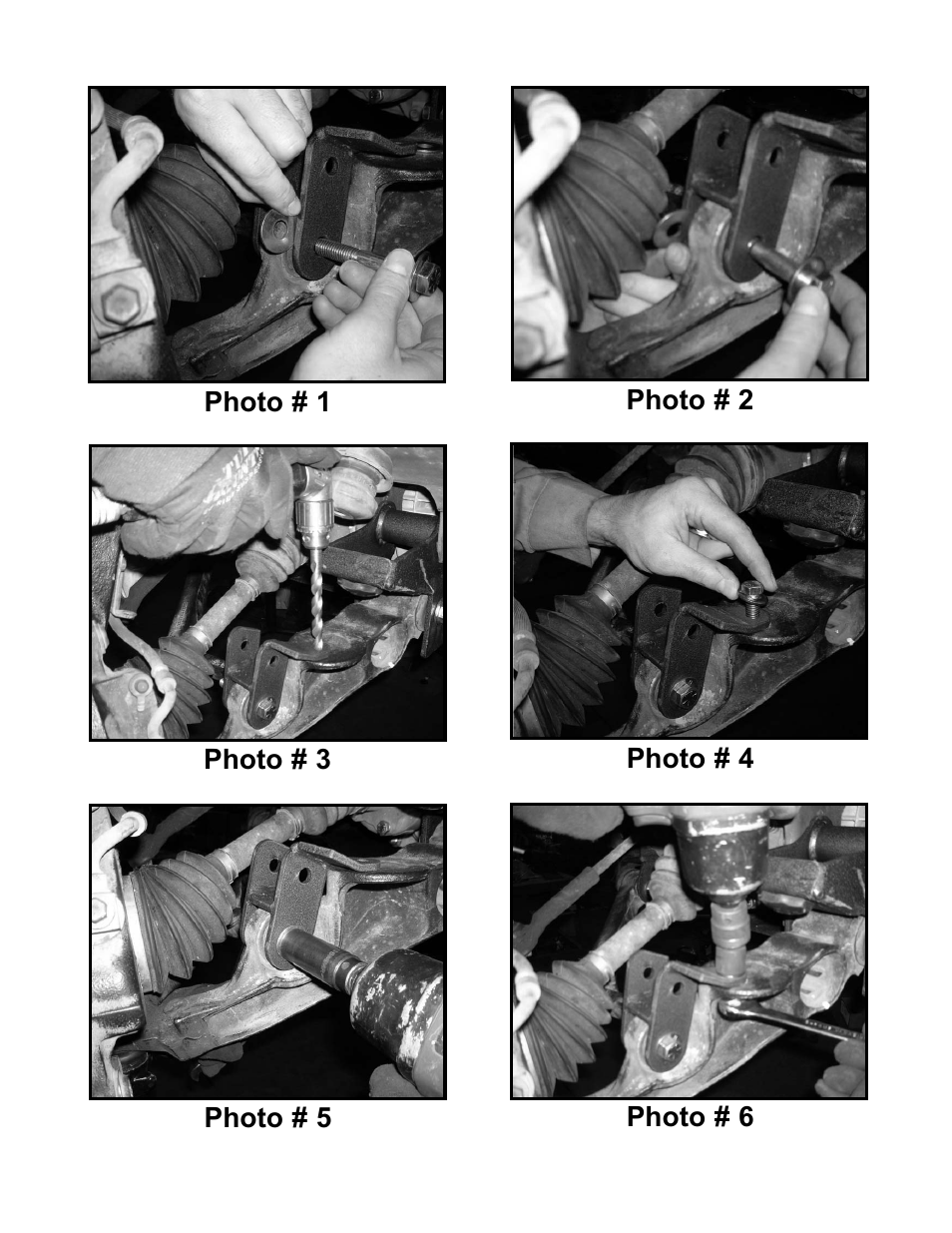 Tuff Country 10964 - GM Front Shock Relocation Bracket Kit User Manual | Page 4 / 4