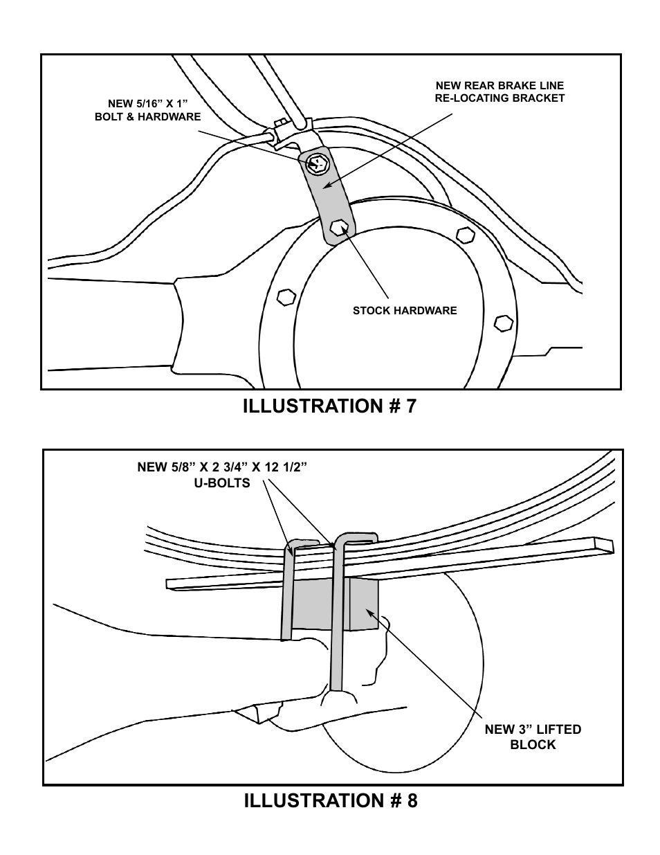 Illustration # 7 illustration # 8 | Tuff Country 12610 - GM 69-72 2 box kit User Manual | Page 8 / 8