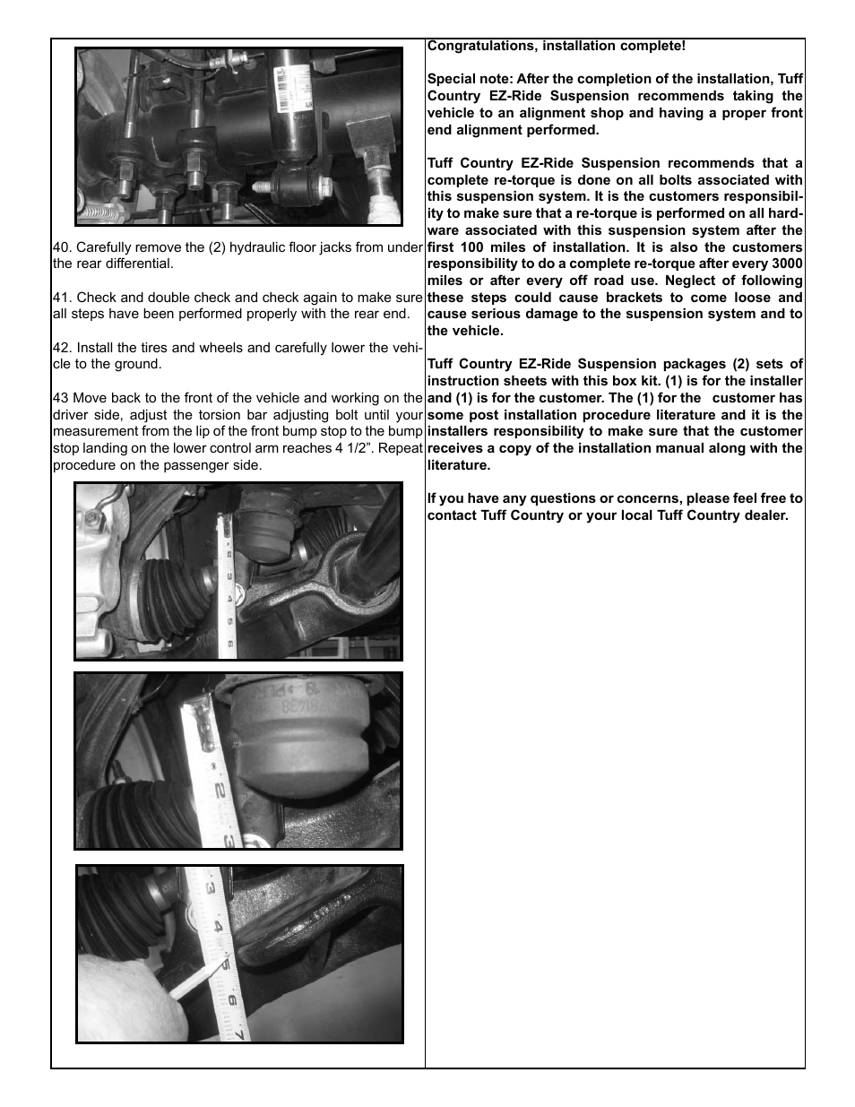 Tuff Country 13085 - GM 11-13 Silverado 2500HD 3.5 lift kit User Manual | Page 10 / 11