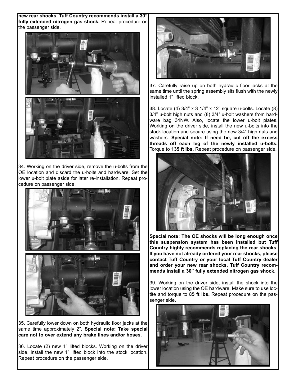 Tuff Country 13085 - GM 11-13 Silverado 2500HD 3.5 lift kit User Manual | Page 9 / 11