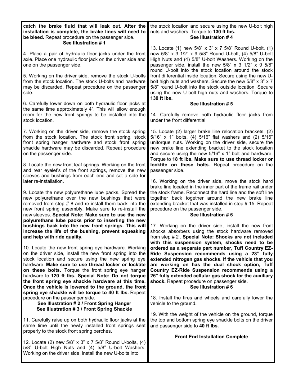 Tuff Country 13720 - GM 73-87 3/4 ton 3 box kit User Manual | Page 3 / 8