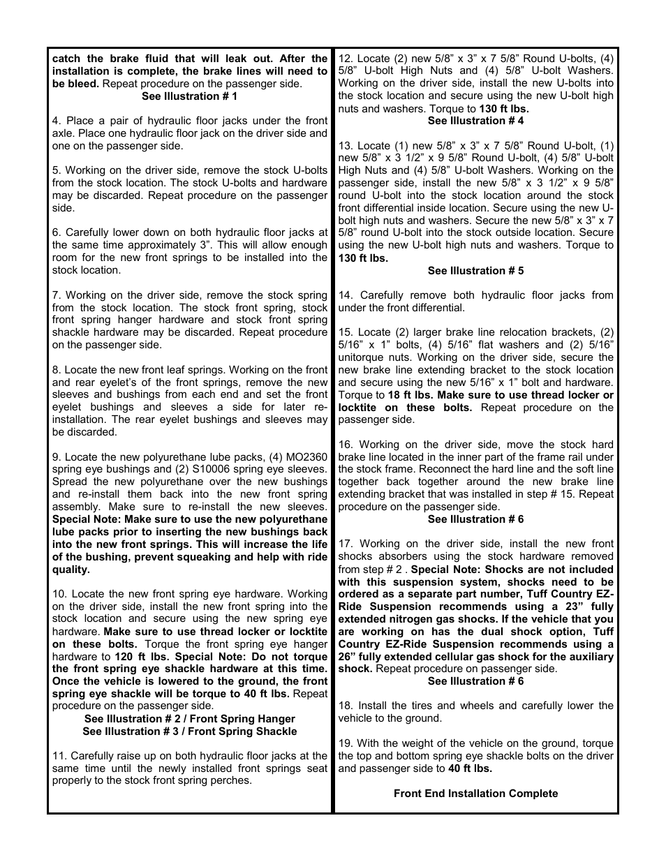 Tuff Country 13740 - GM 88-91 3/4 ton Suburban 3 box kit User Manual | Page 3 / 8
