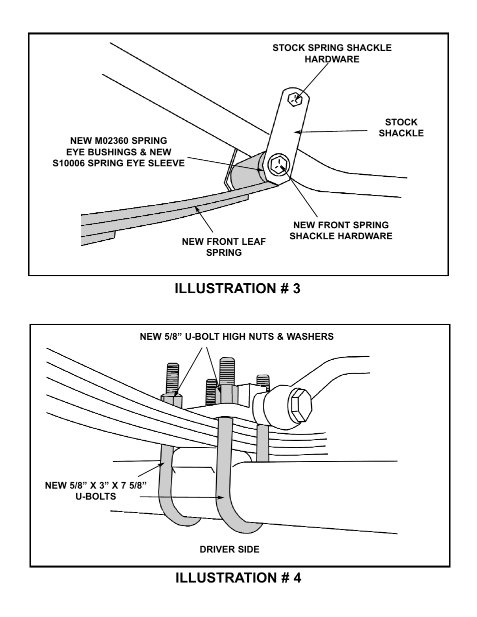 Illustration # 3 illustration # 4 | Tuff Country 13740 - GM 88-91 3/4 ton Suburban 3 box kit User Manual | Page 6 / 8