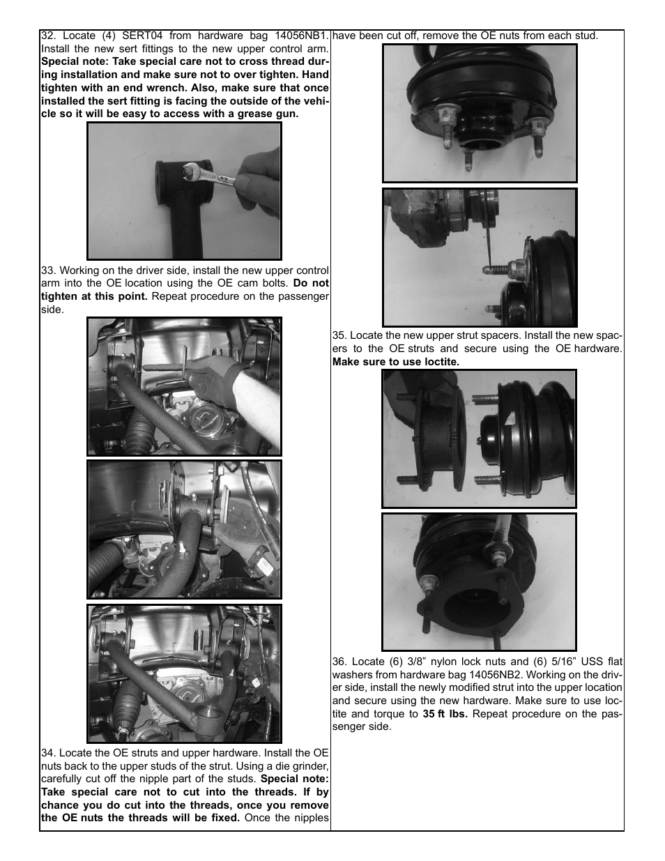 Tuff Country 14058 - GM 07-13 Suburban / Tahoe 1500 4wd 4 lift kit User Manual | Page 10 / 15