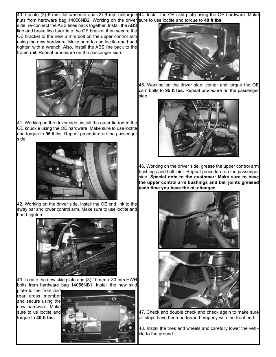 Tuff Country 14058 - GM 07-13 Suburban / Tahoe 1500 4wd 4 lift kit User Manual | Page 12 / 15