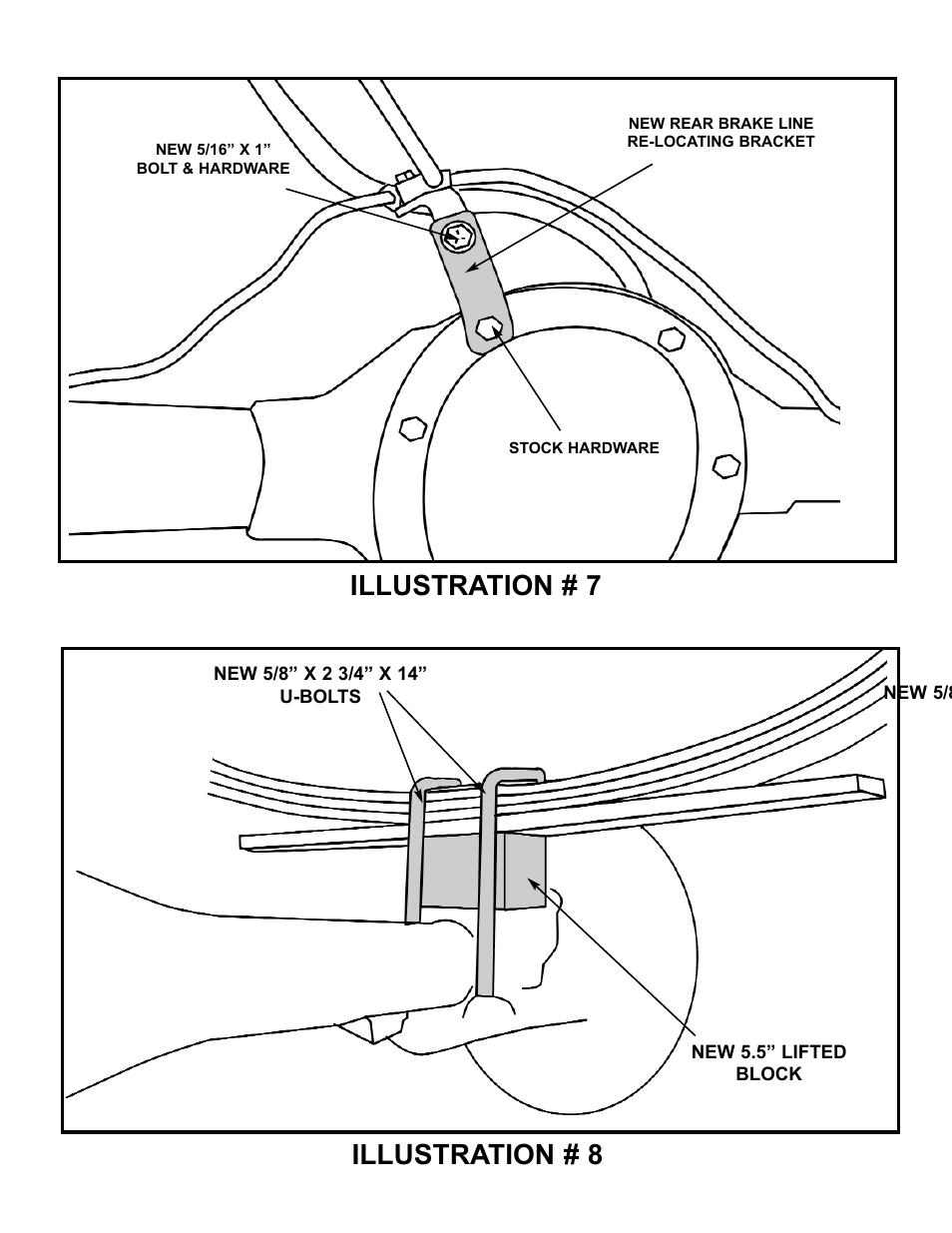 Illustration # 7 illustration # 8 | Tuff Country 14610 - GM 69-72 2 box kit User Manual | Page 9 / 9