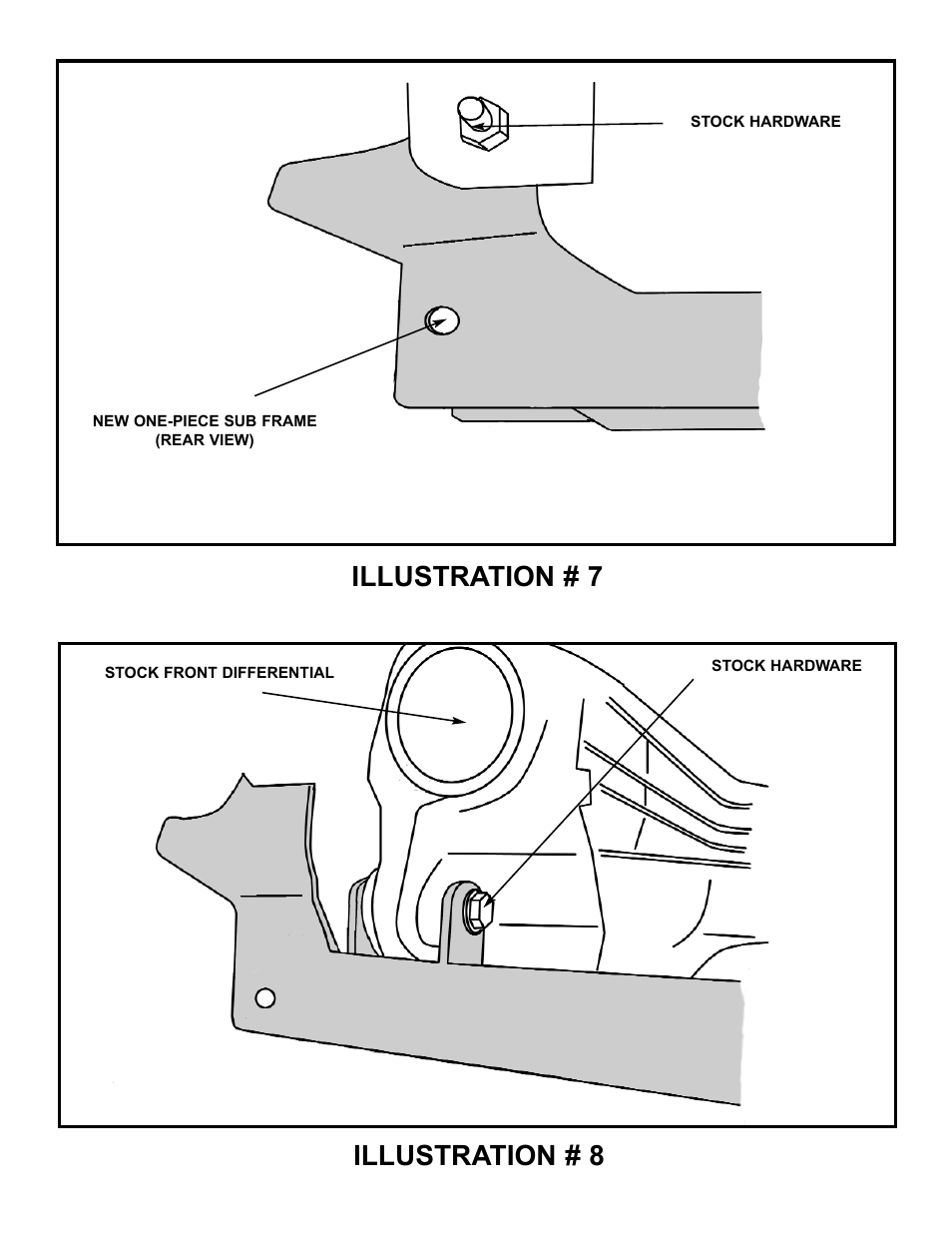 Illustration # 7 illustration # 8 | Tuff Country 14840 - GM 94-98 Tahoe 4-door K1500 4 User Manual | Page 12 / 22